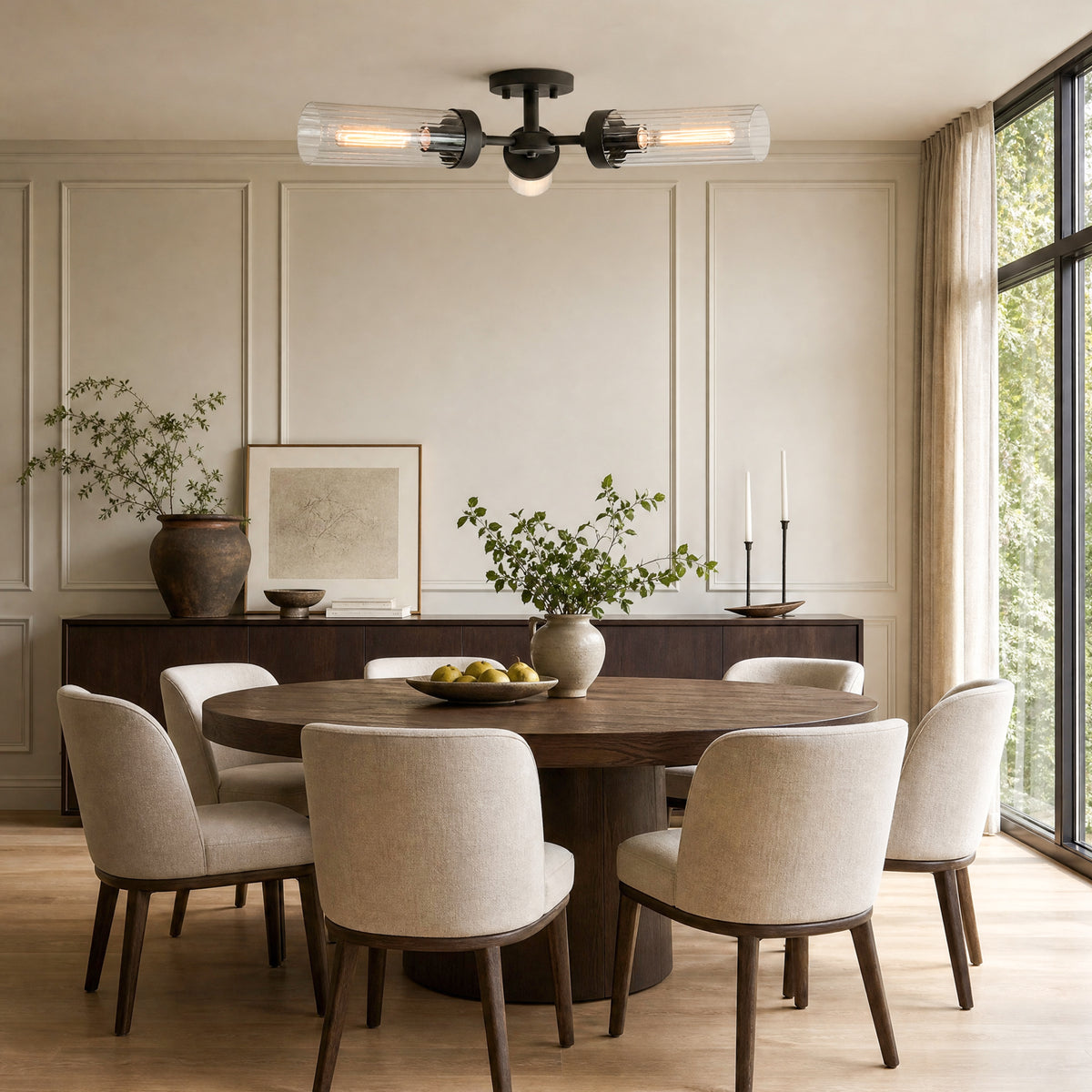 Andreas 3-Light Flushmount