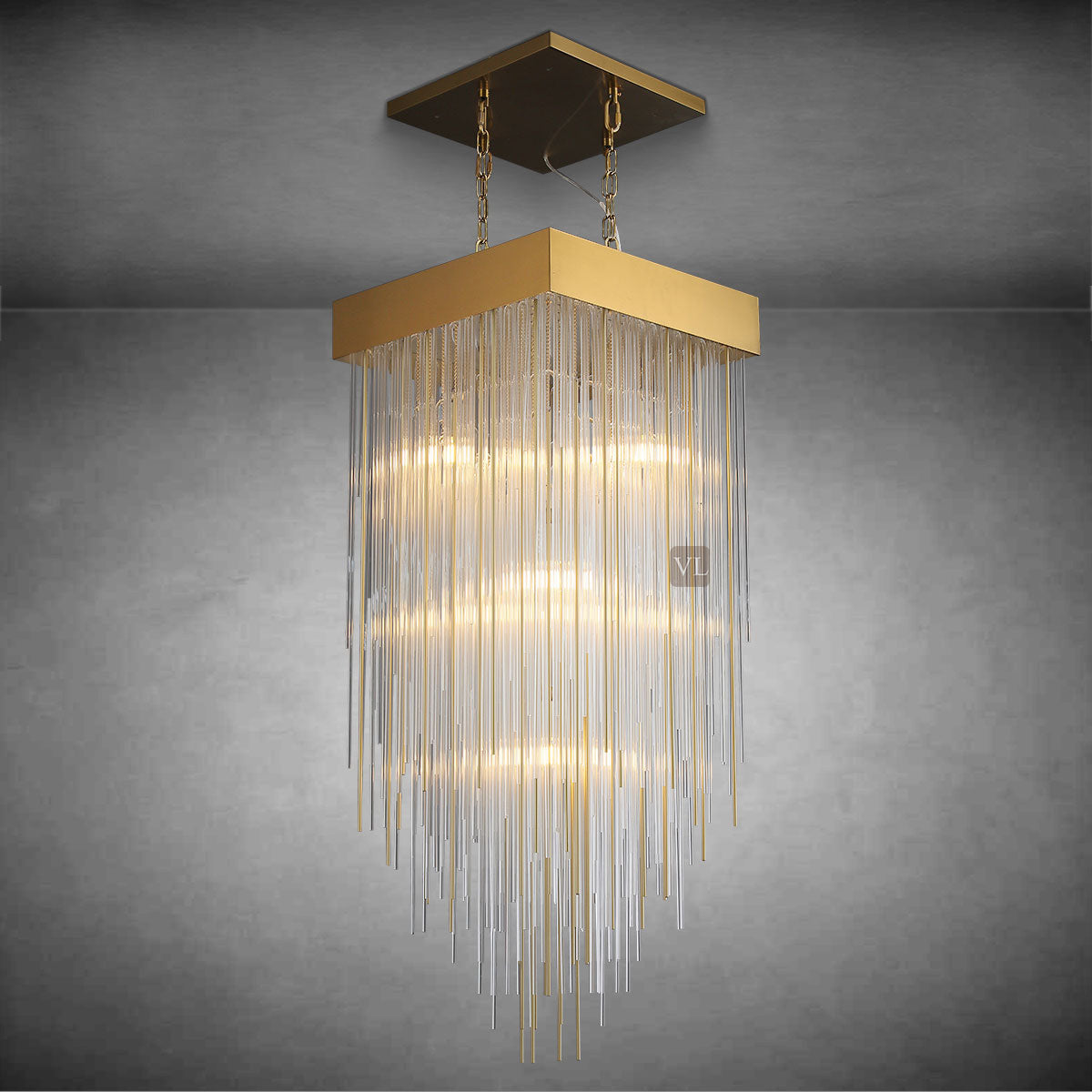 Siren Series Elegant Glass Chandelier Fixture Living Room