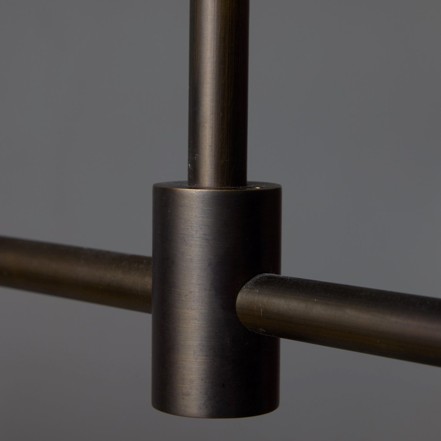 Brass and Alabaster Globes Asymmetrical Line Chandelier