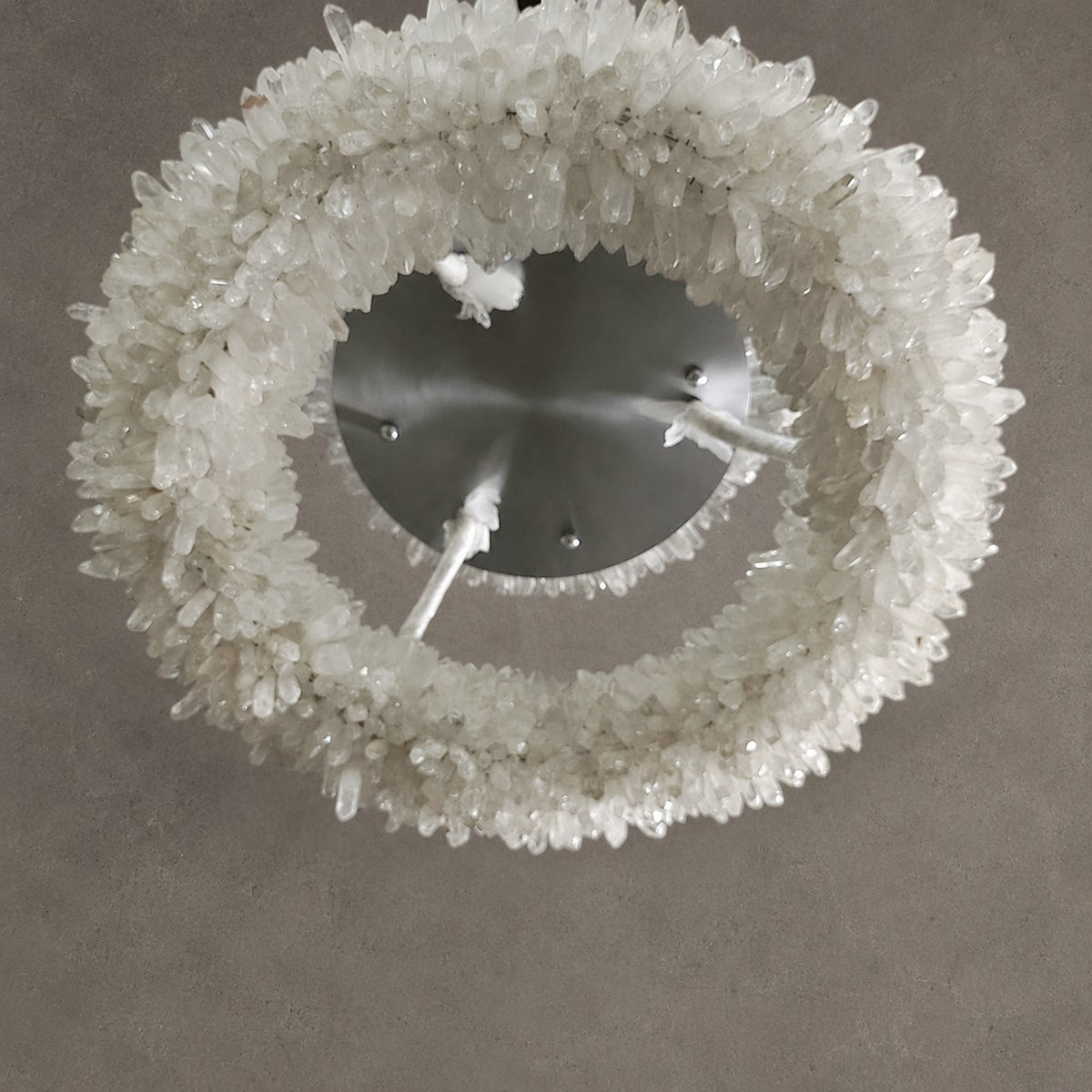 Geode  Round Quartz Crystal Chandelier