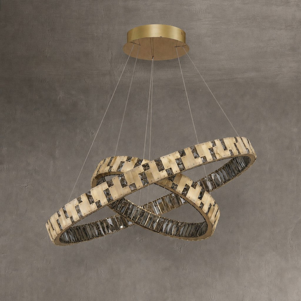 Ellery Crystal Galaxy Chandelier 37"
