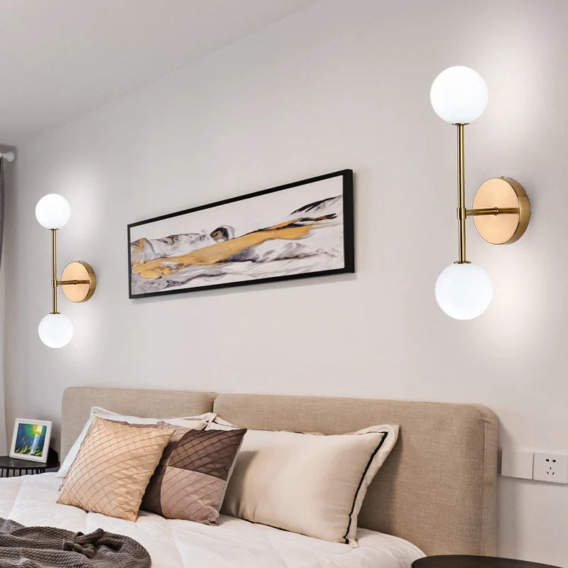 Girouette Alabaster Double Wall Sconce