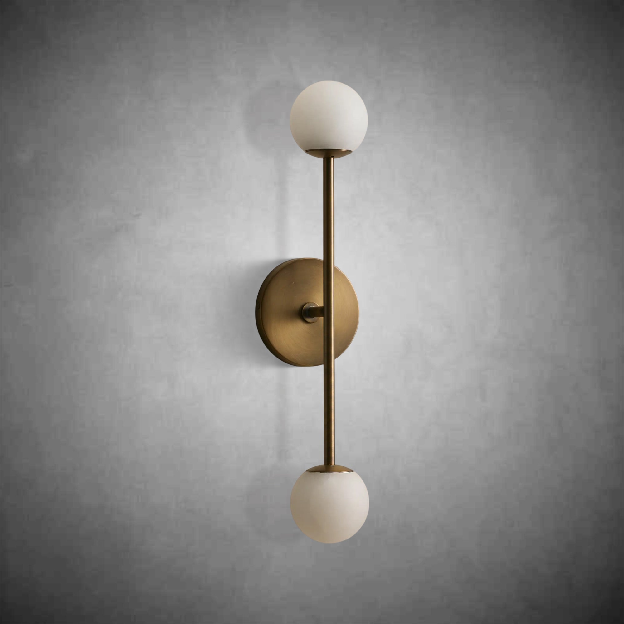 Girouette Alabaster Double Wall Sconce