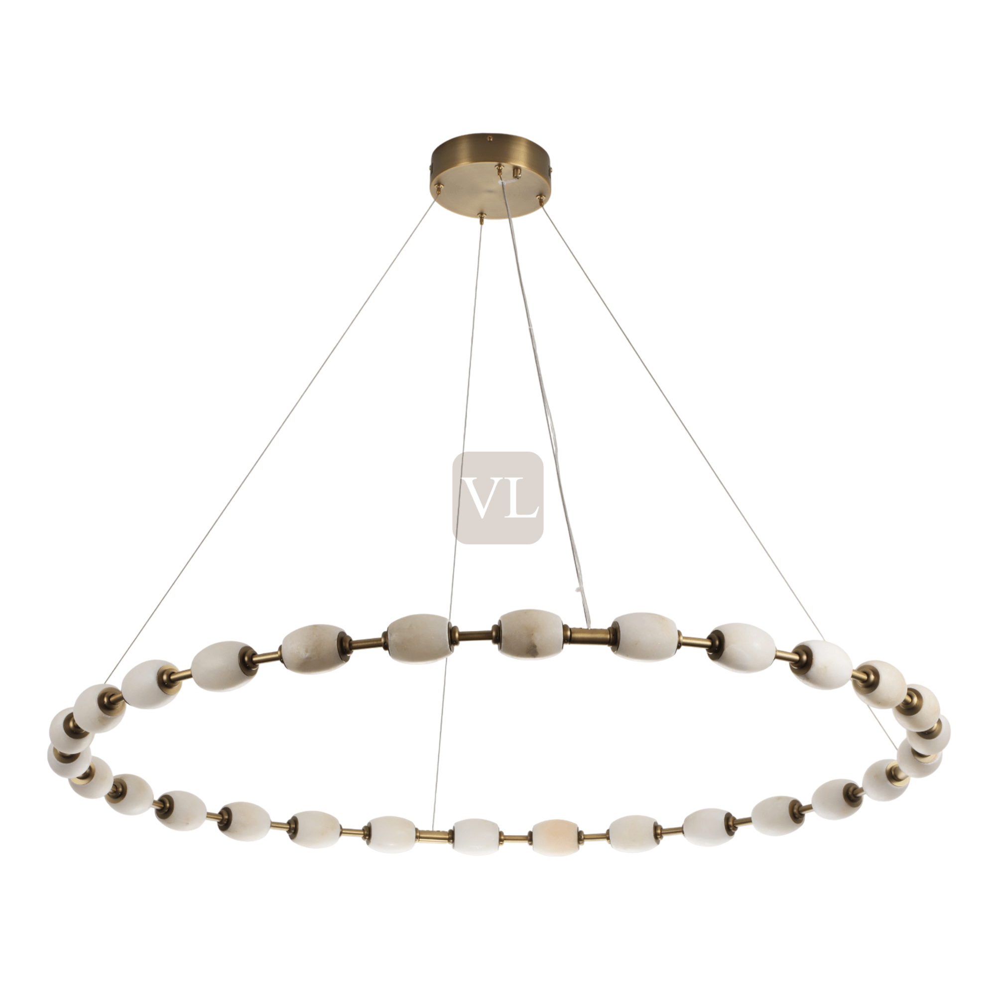 Alabaster Bead LED Pendant Light