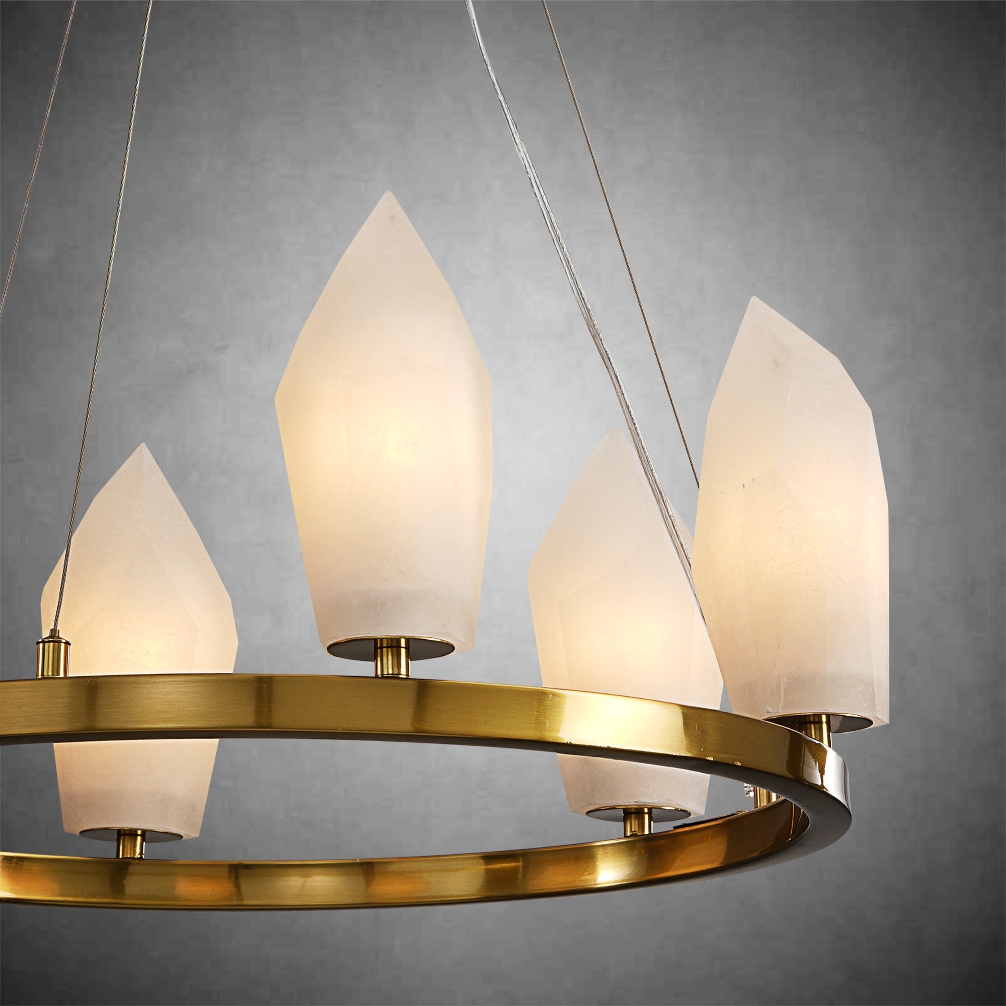 Diamond Alabaster Chandeliers D23.6"