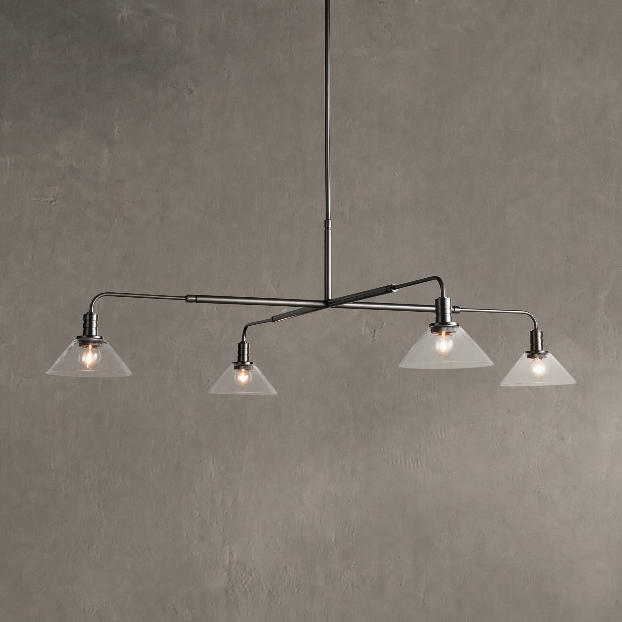 Theron Glass Round Chandelier 30'' 52''