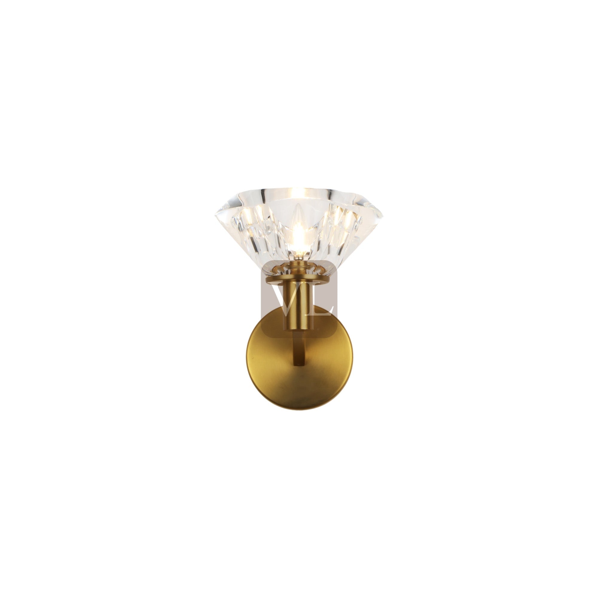 K9 Crystal Cup Wall Sconce