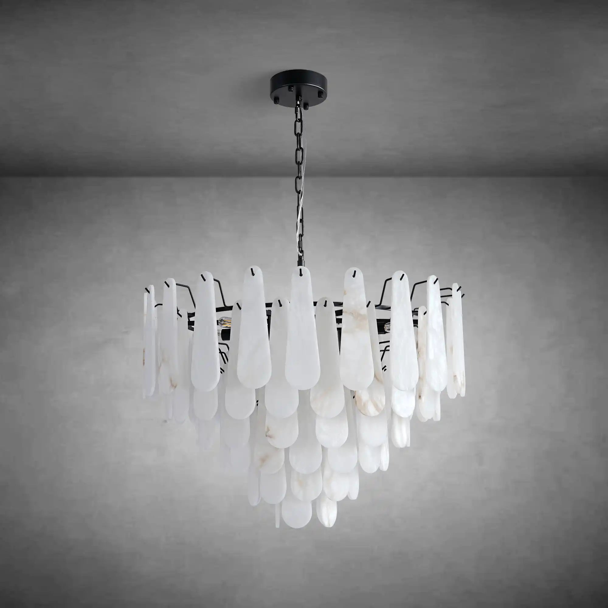 Modern Marble Round Chandelier
