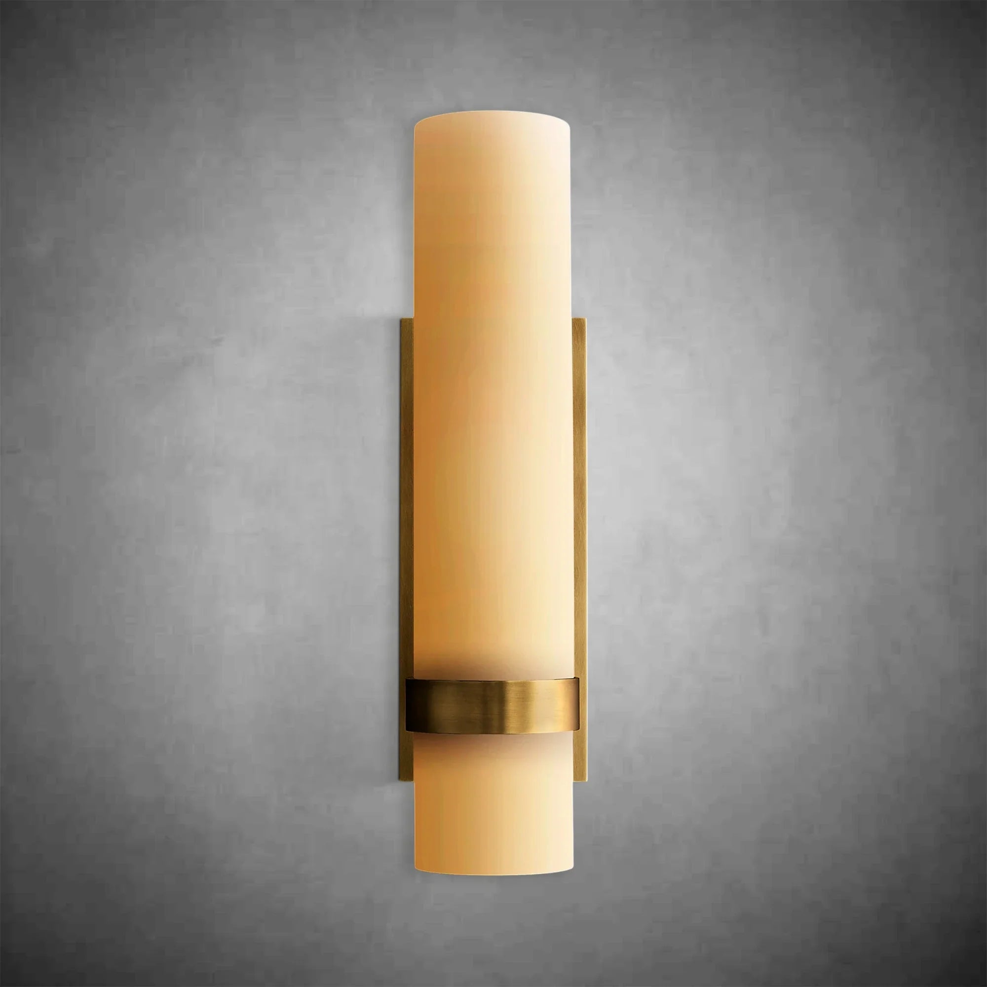Ravel Milk Glass Wall Sconce with Brass, Black, Nickel Finishes