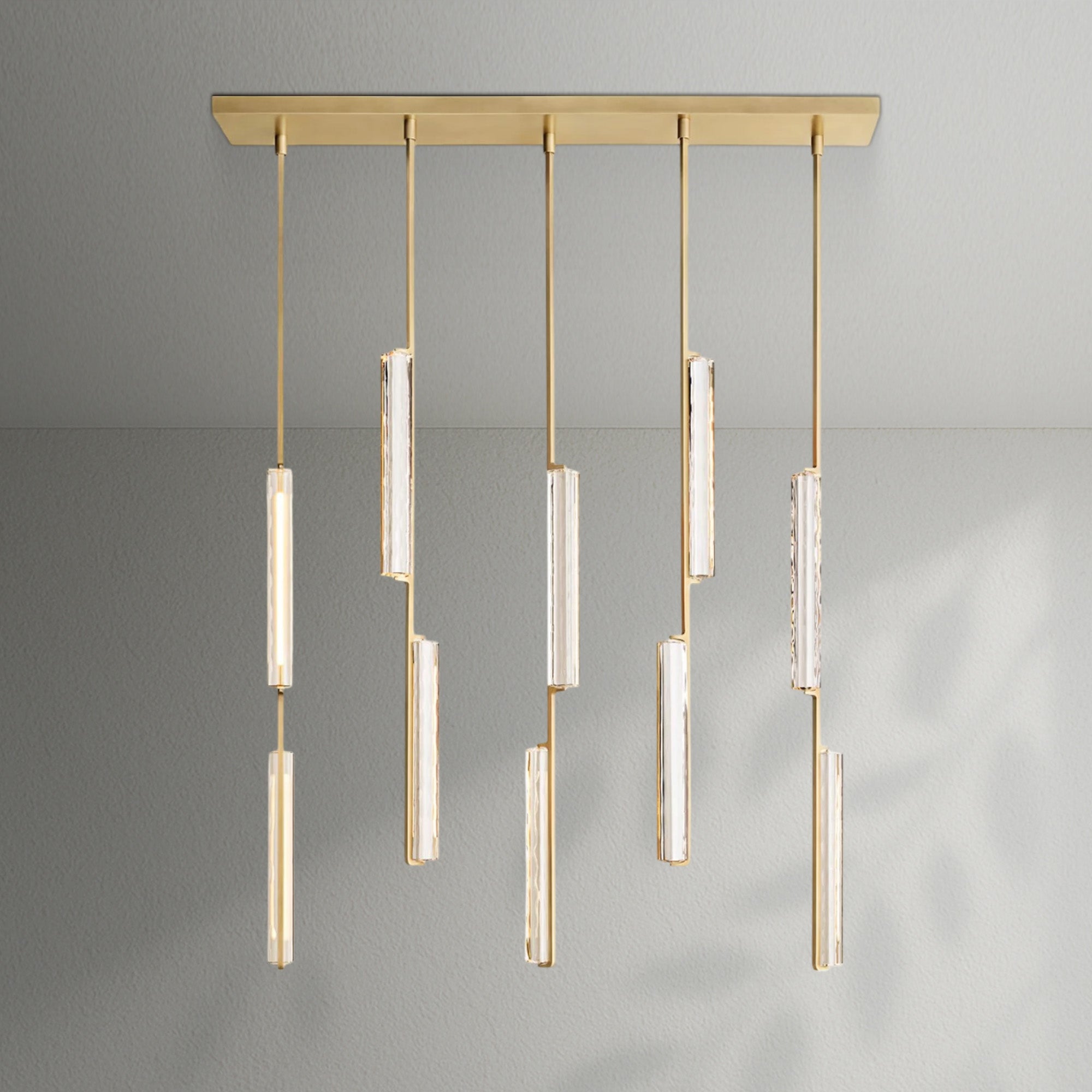 Auduban Crystal Linear Chandelier 54‘’