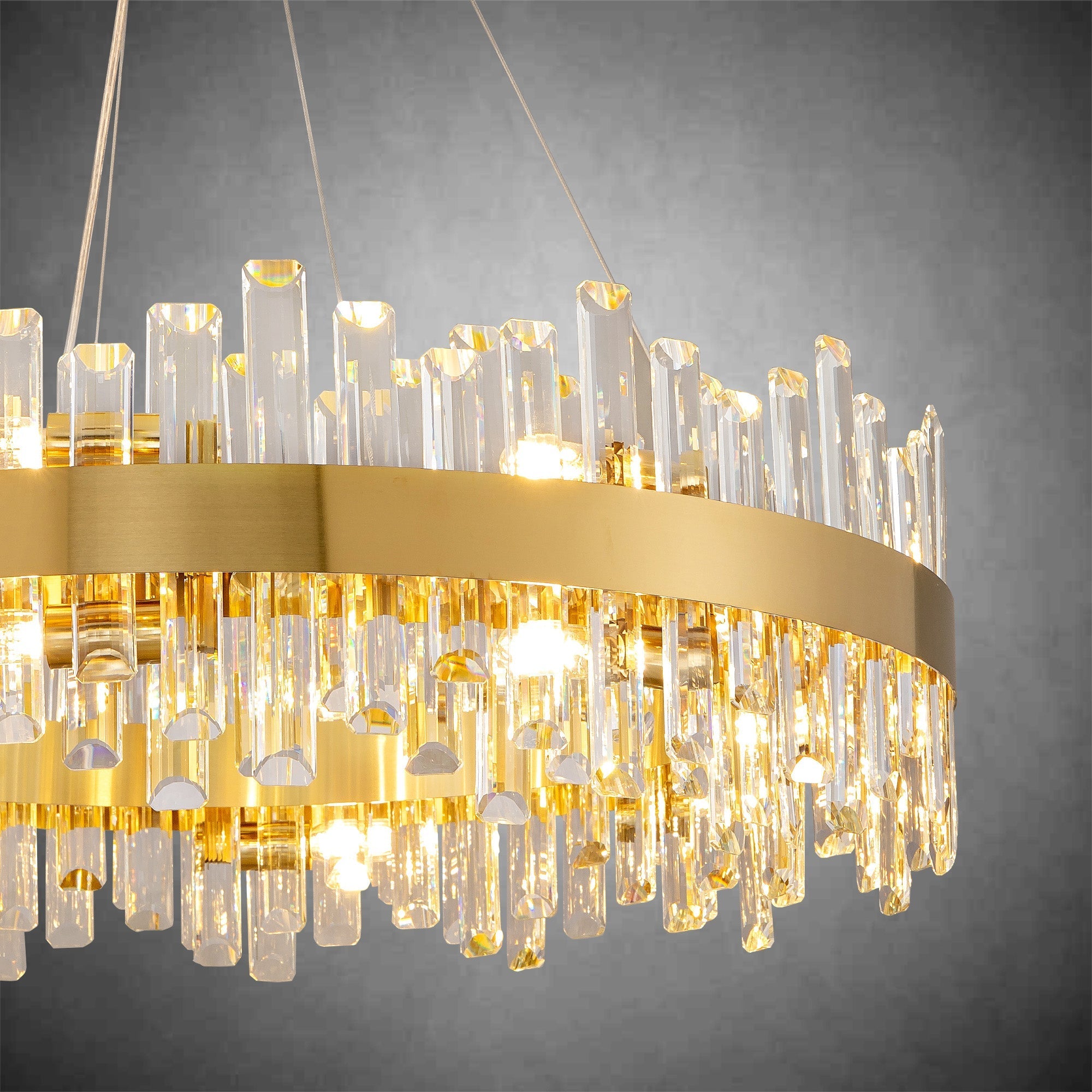 Modern Round Crystal Chandelier