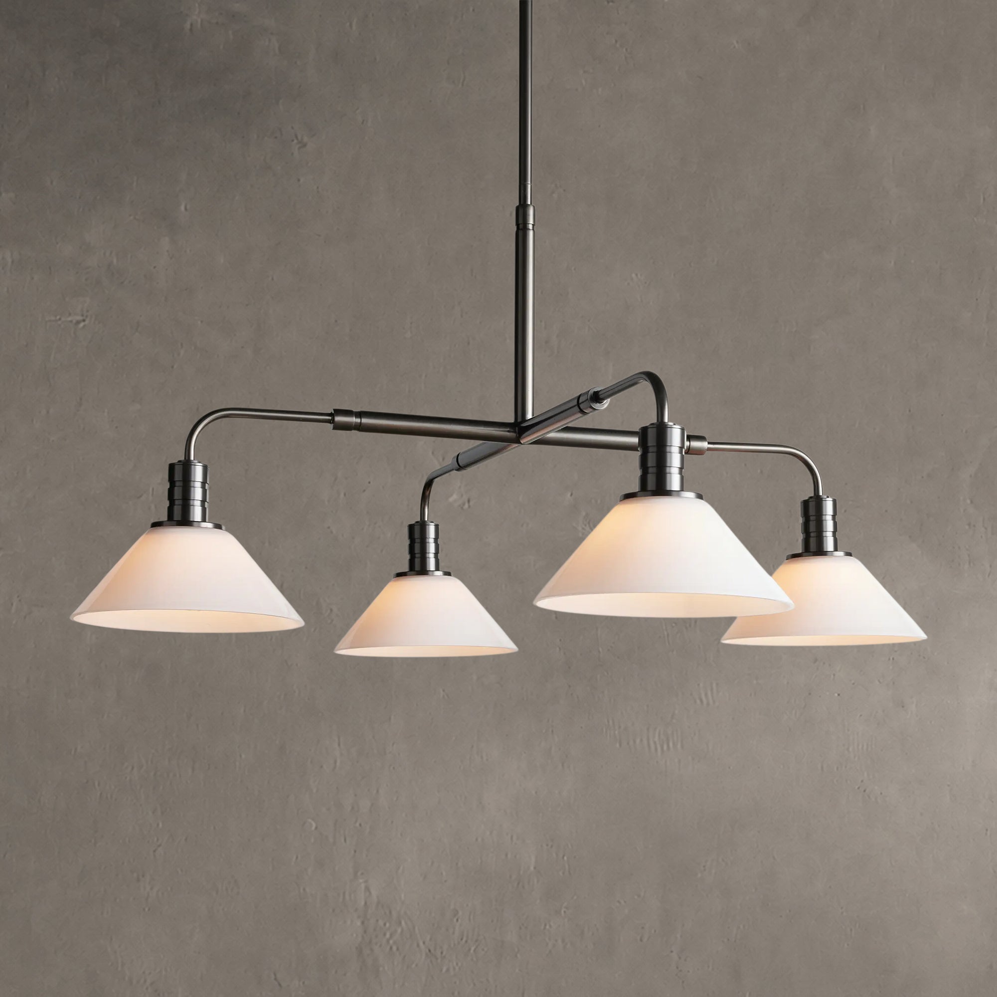 Theron Glass Round Chandelier 30'' 52''