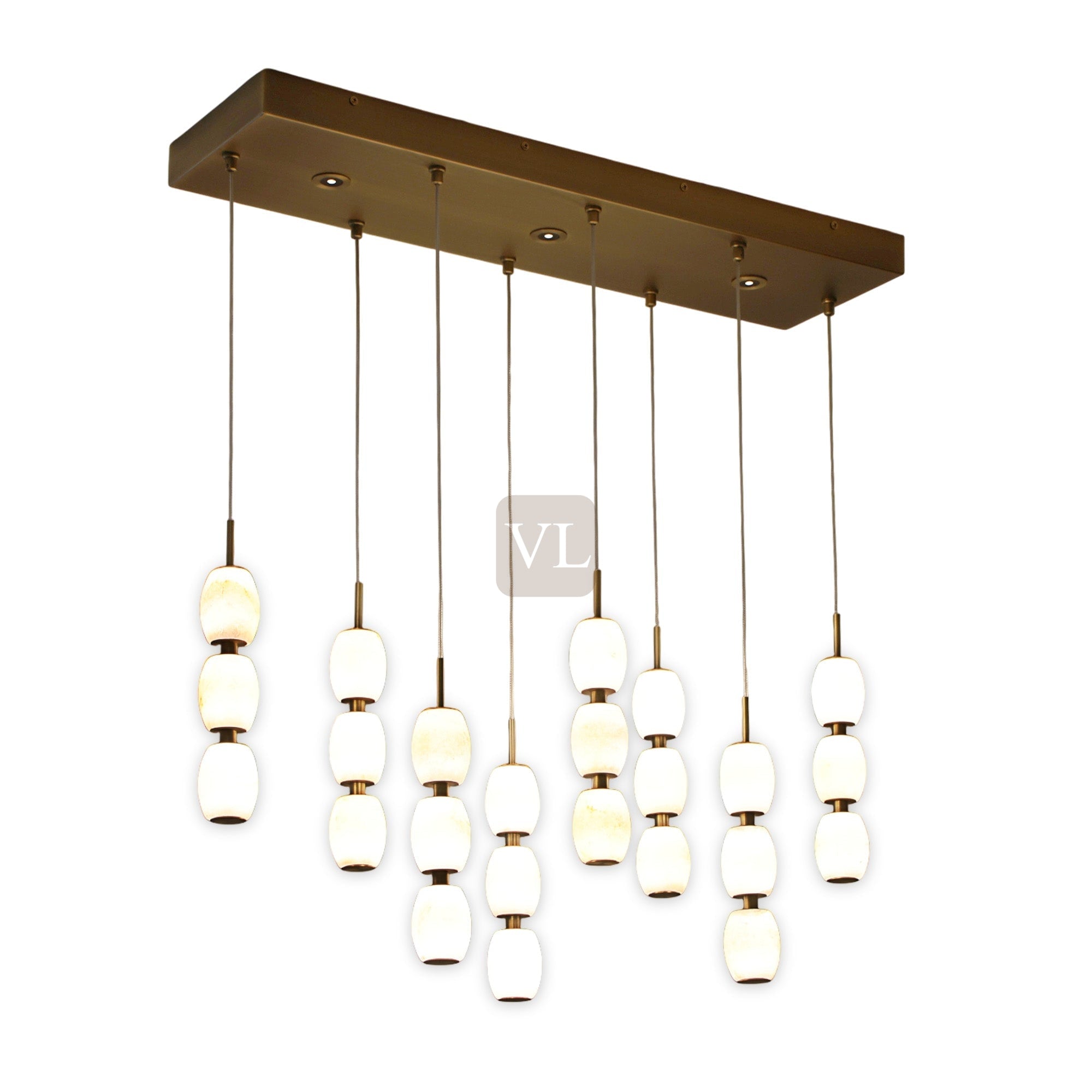 Alabaster Bead LED Pendant Light