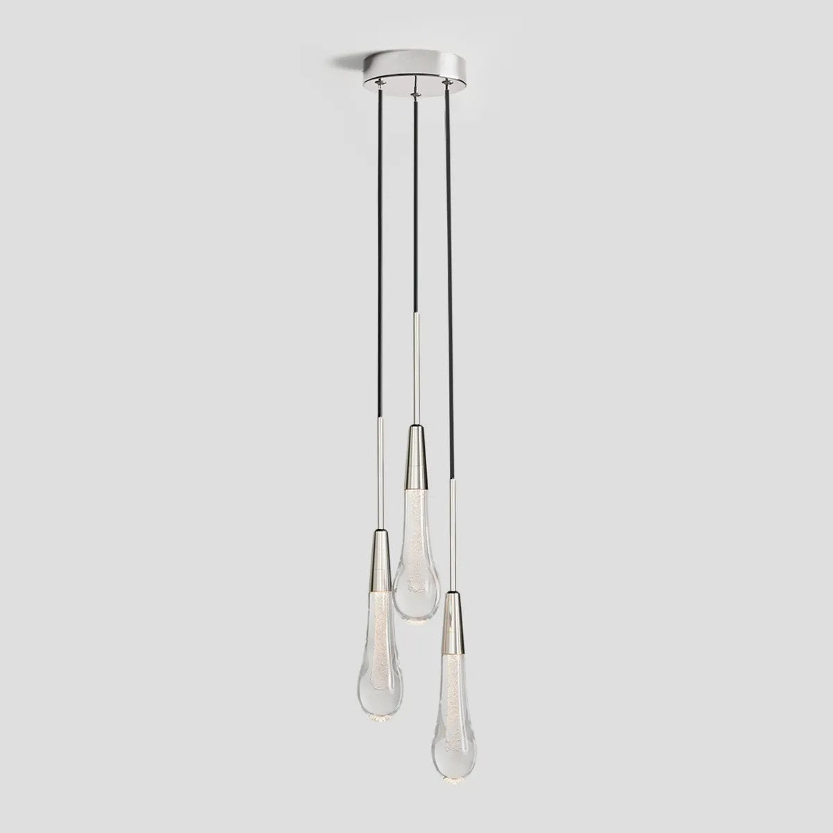 Solitaire round chandelier 5'', 3 lights for living room/ bedroom