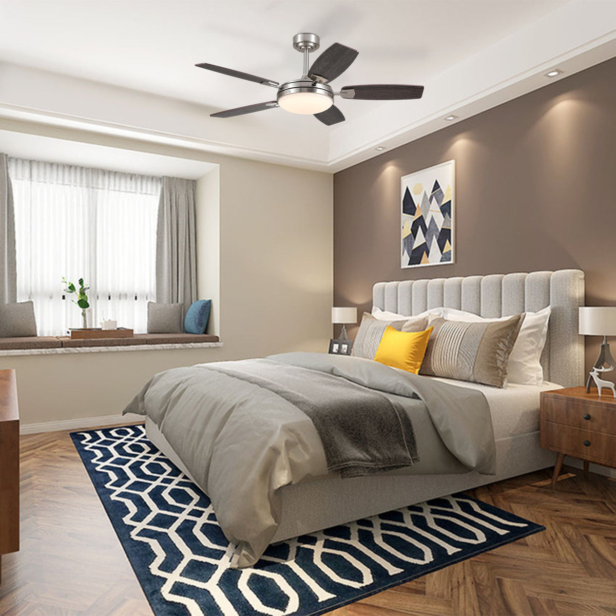 Zephyra Ceiling Fans with Lights 52"