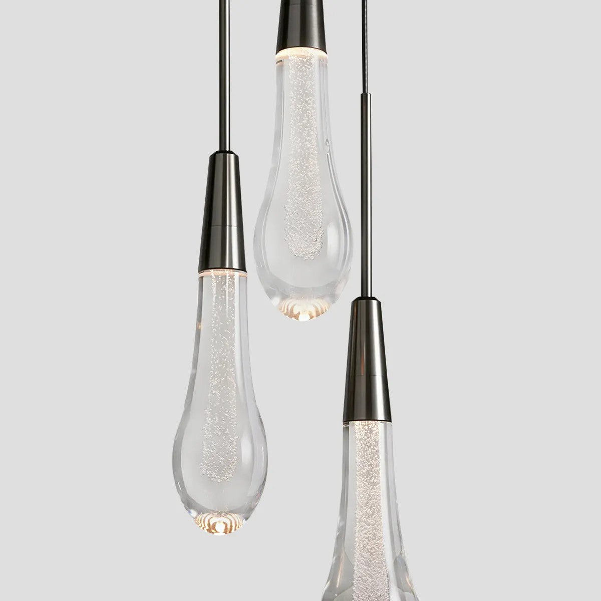 Solitaire round chandelier 5'', 3 lights for living room/ bedroom