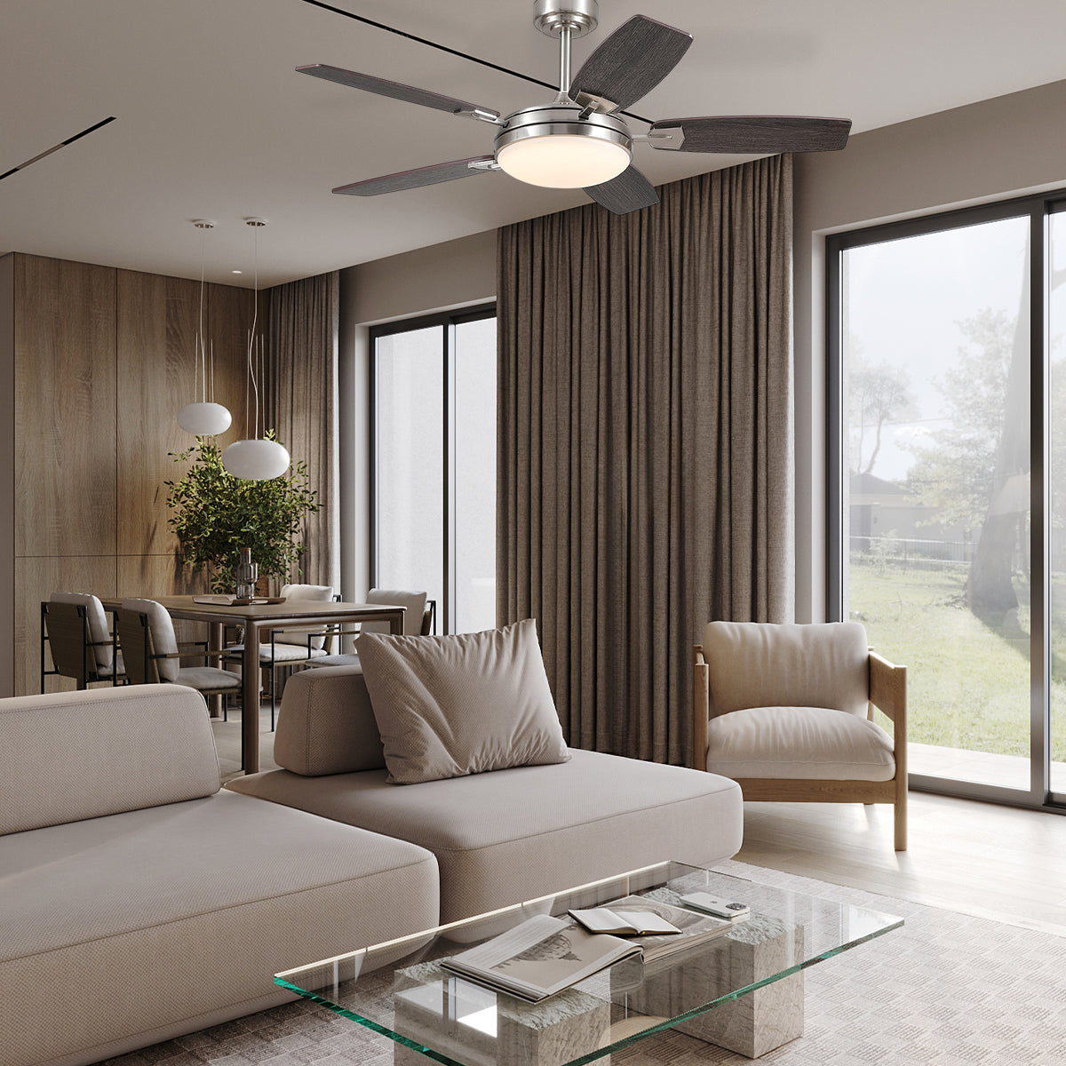Zephyra Ceiling Fans with Lights 52"