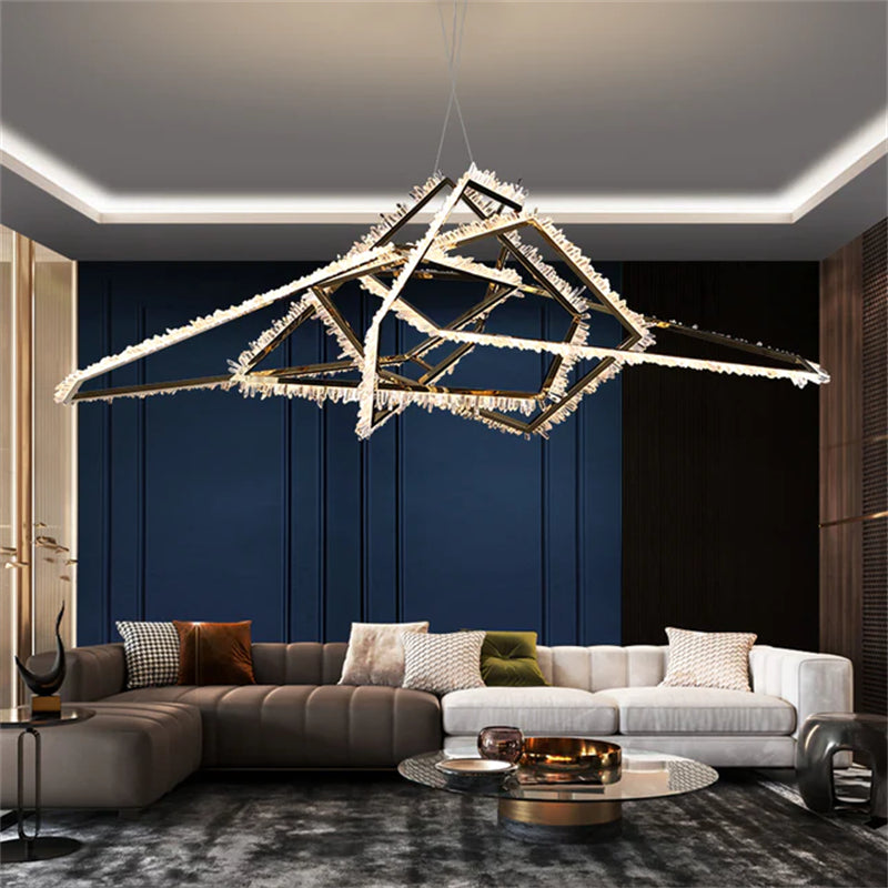 Marty Modern Rock Crystal Irregular Chandelier