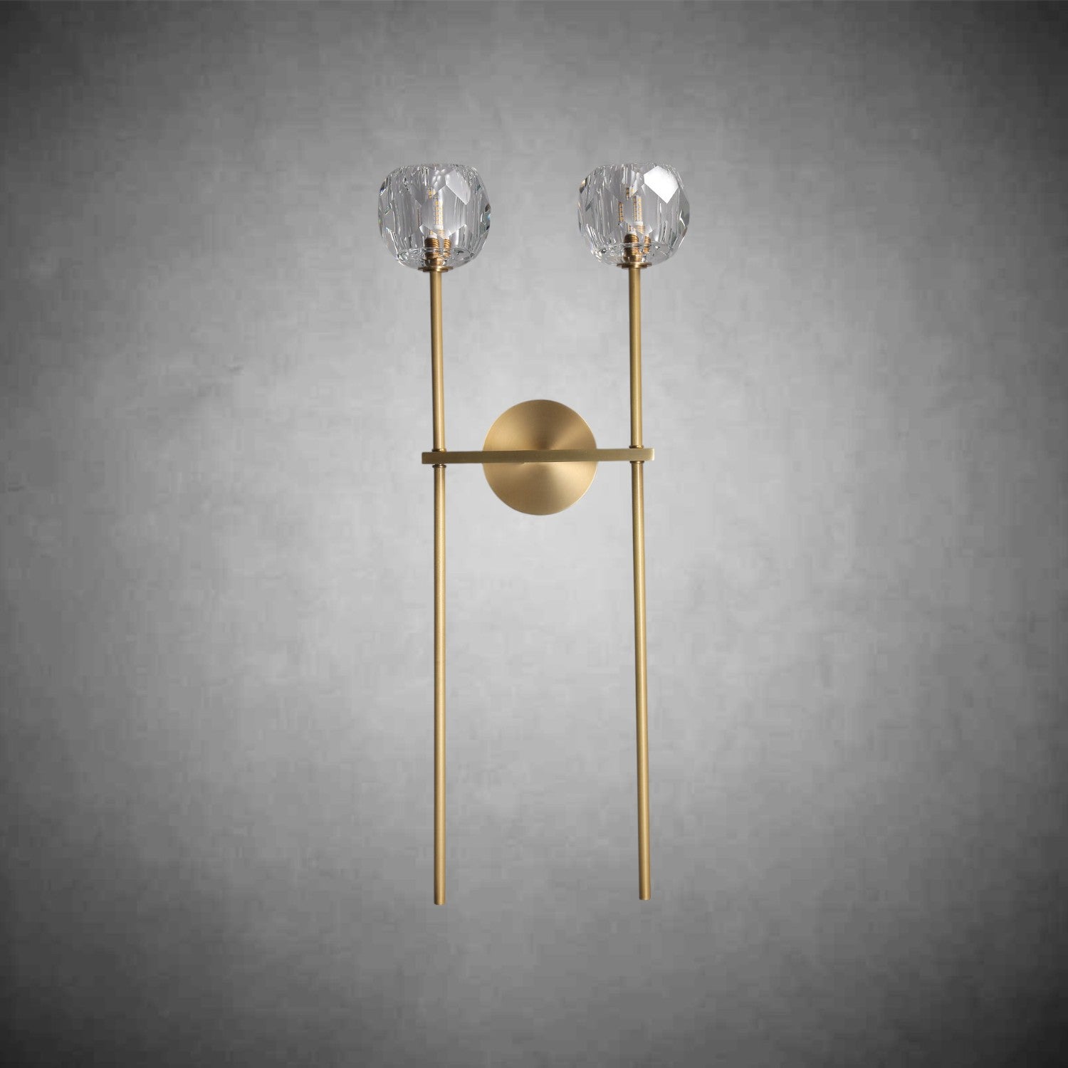 Bolura De Cristal Glass Grand Double Sconce