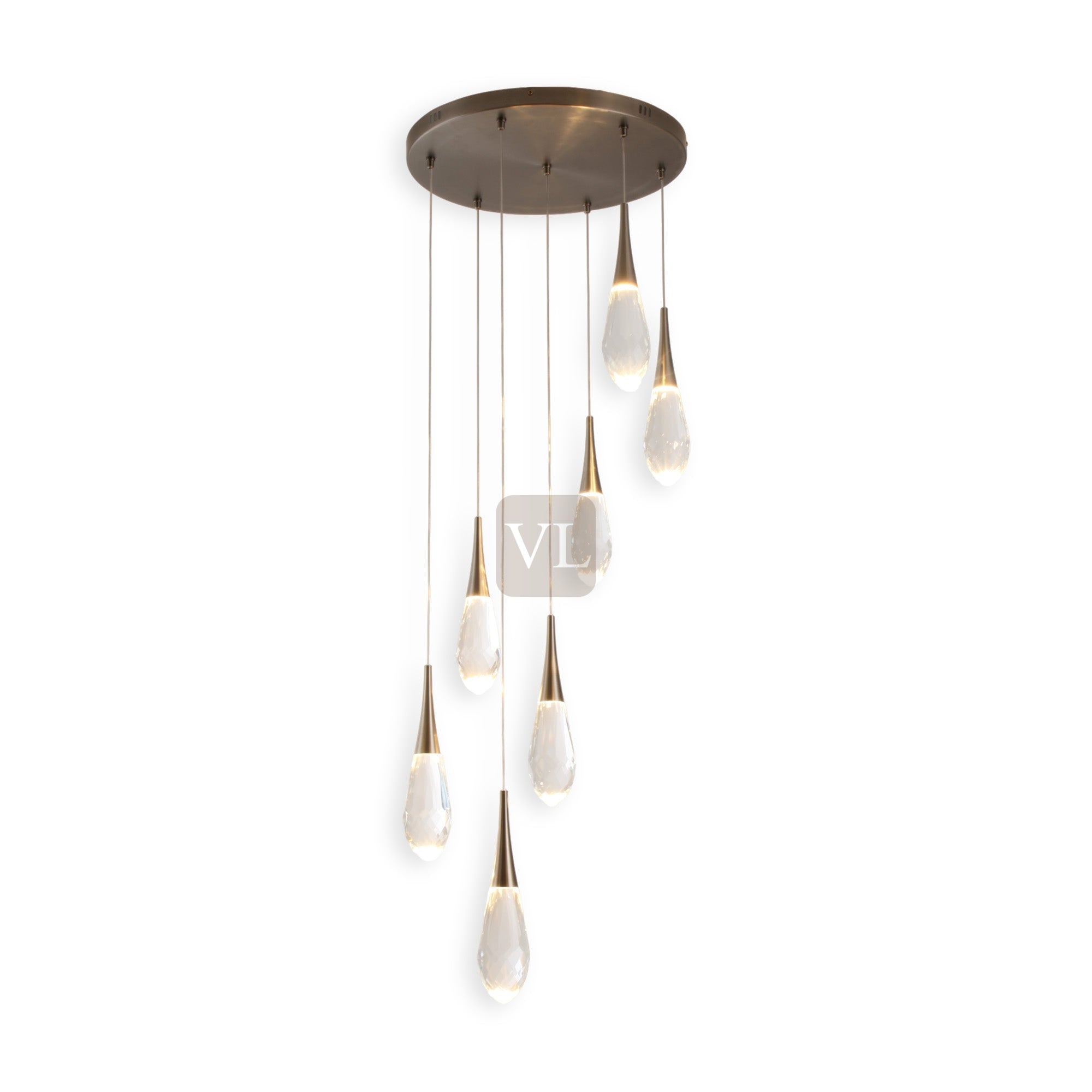 Crystal Drop LED Pendant Light