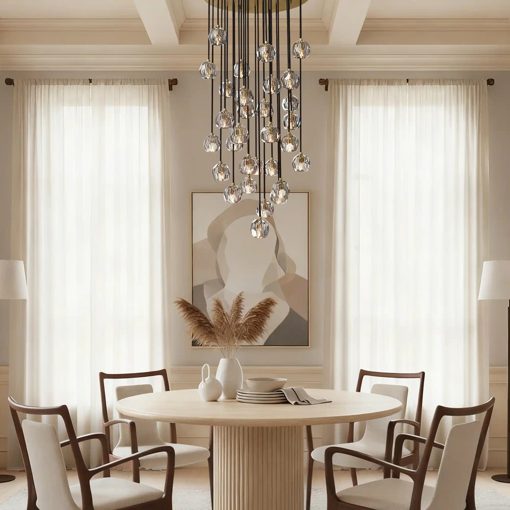 Bolura Crystal Ball Cluster Chandelier