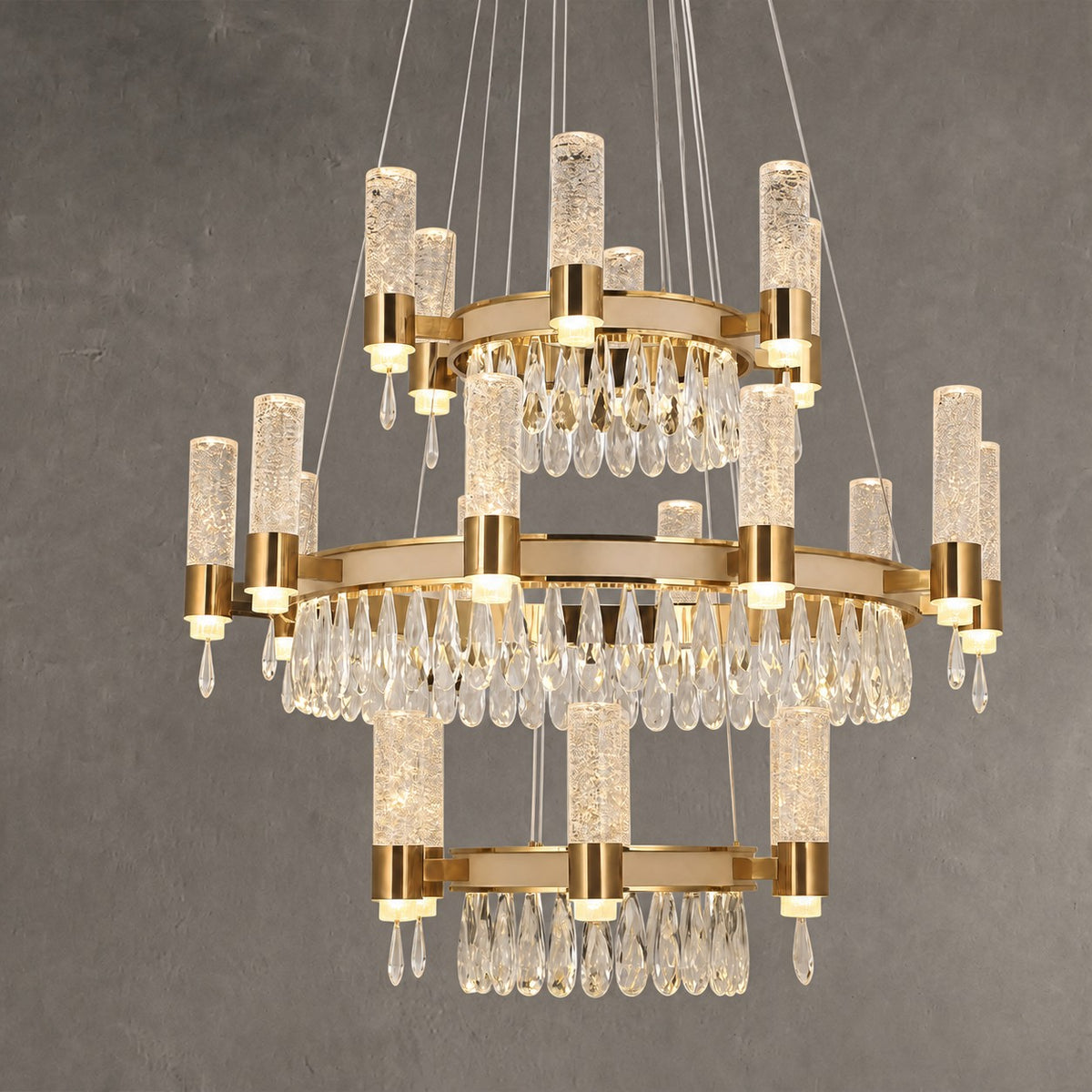 Nido Crystal Trio Chandelier