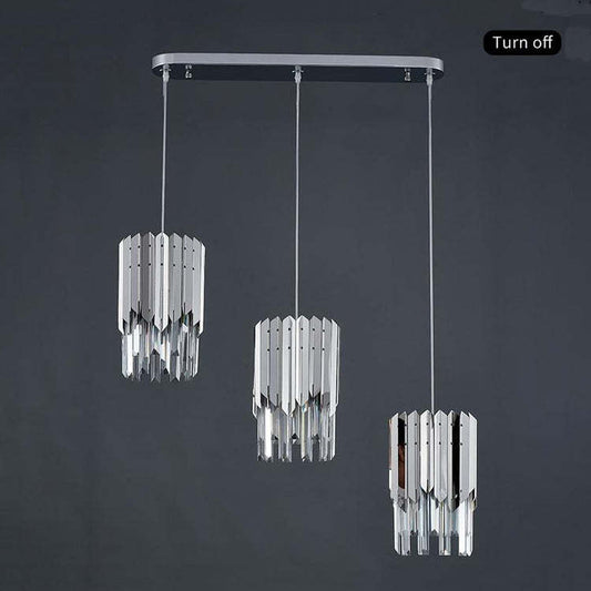 April Crystal Pendant 3 Lights with Canopy