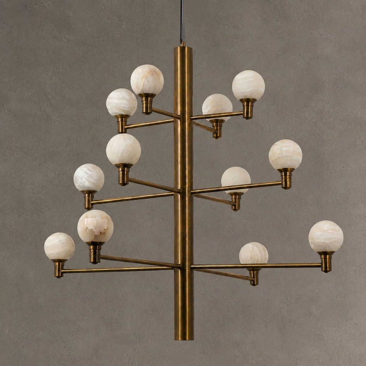 Ramo Globe Black Alabaster Chandelier