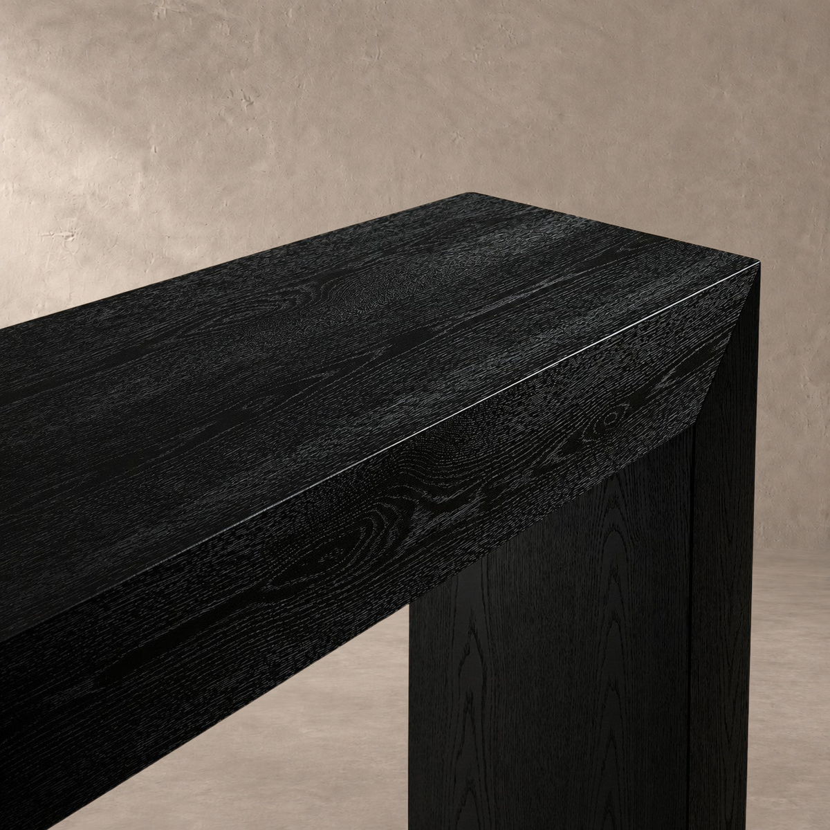 Waterfall Edge Solid Oak Hallway Table