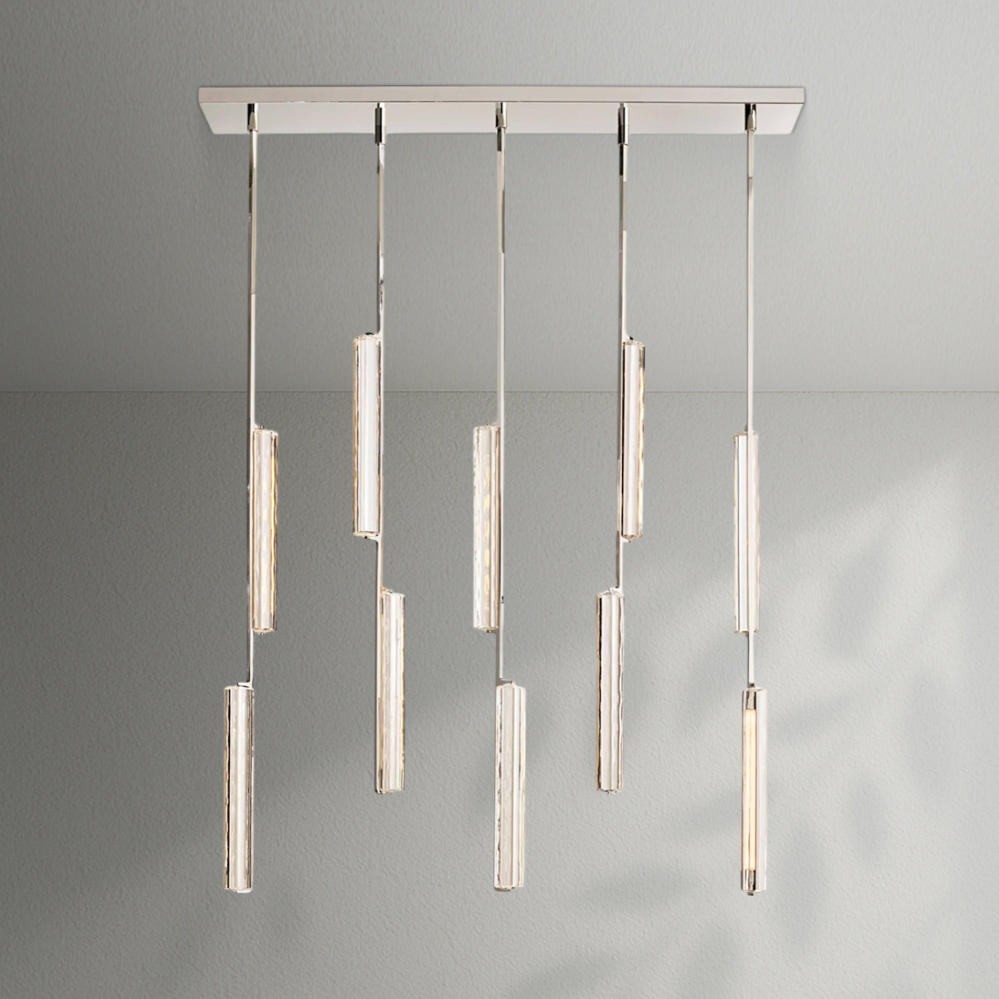 Auduban Crystal Linear Chandelier 54‘’