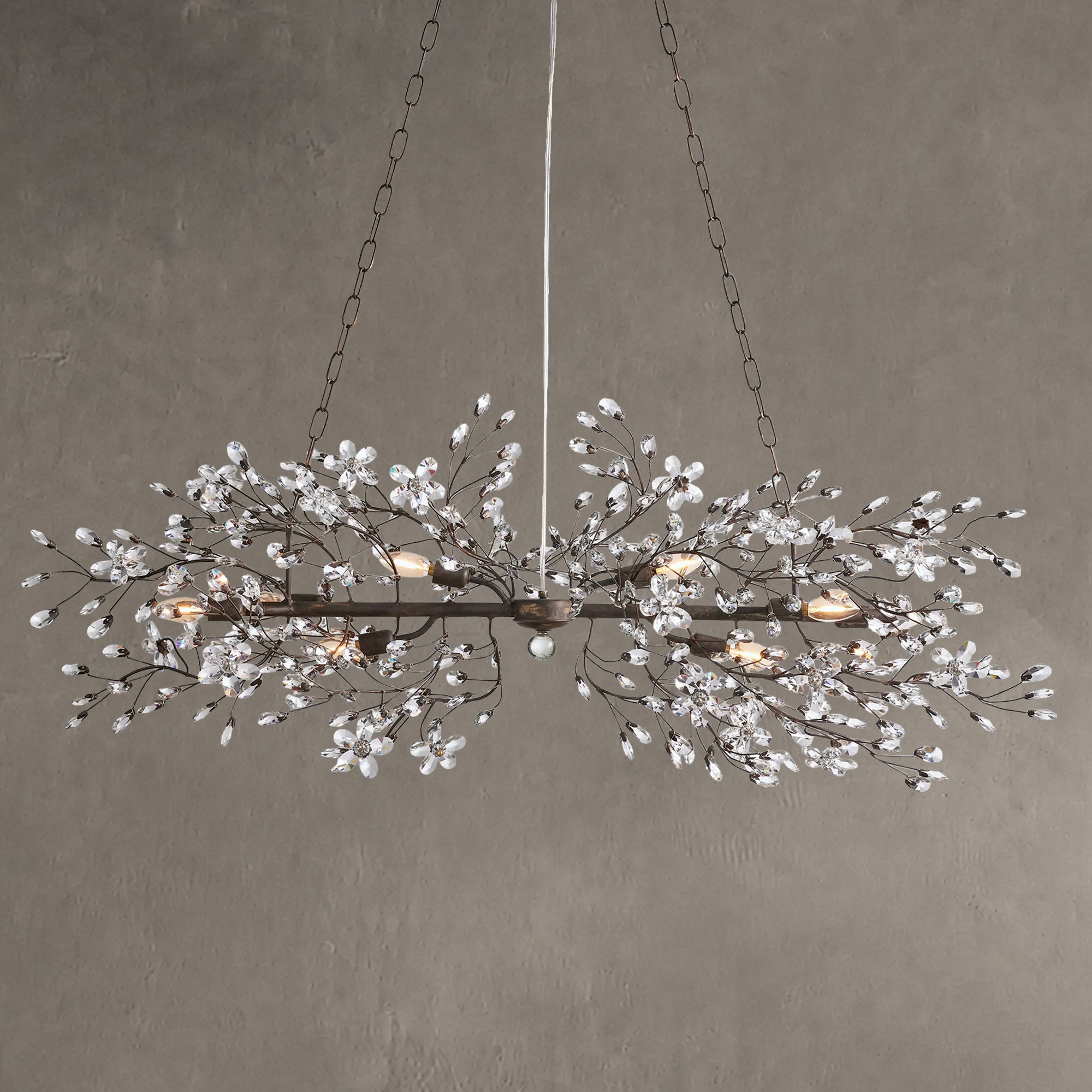 Fiore Linear Chandelier 43"51"68"