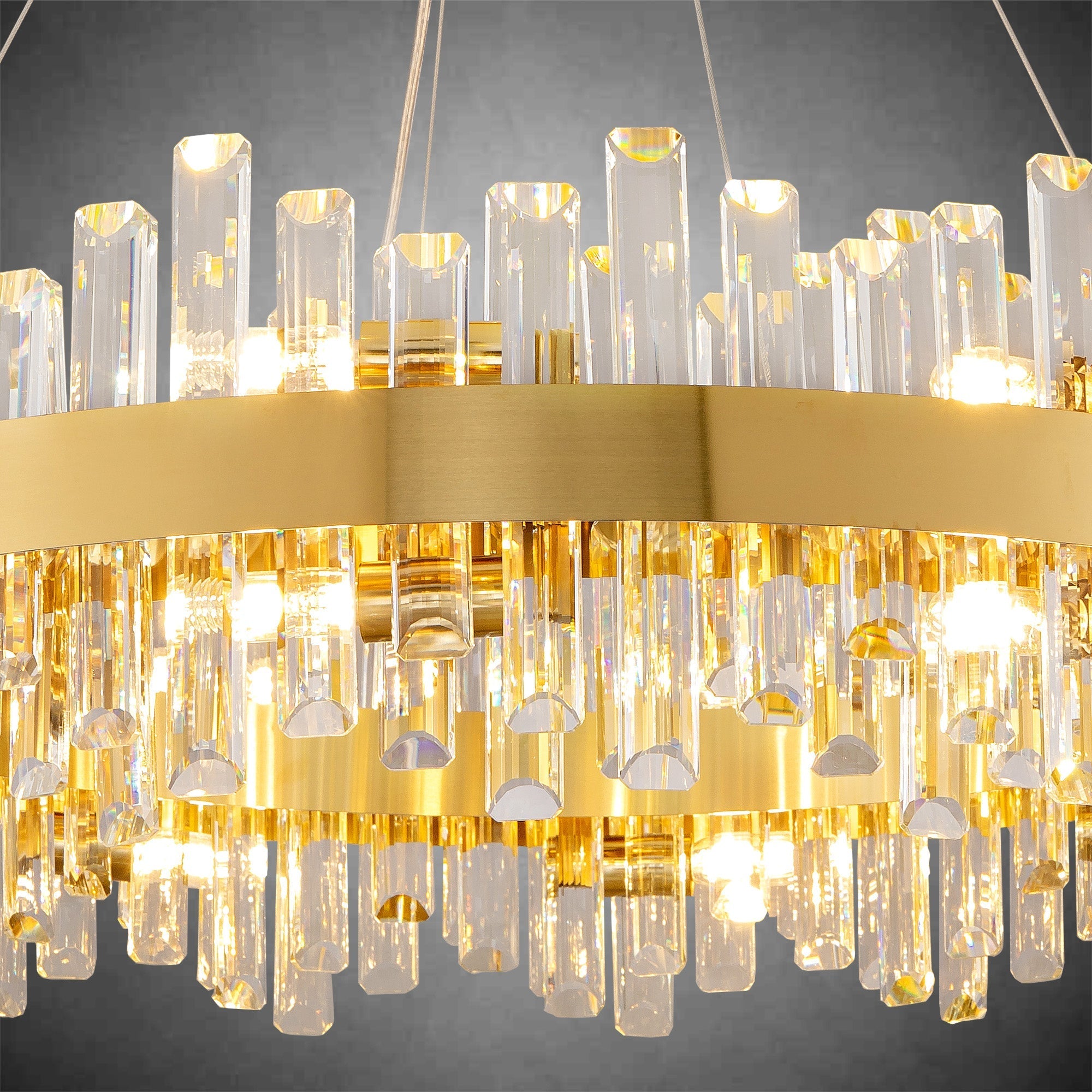 Modern Round Crystal Chandelier