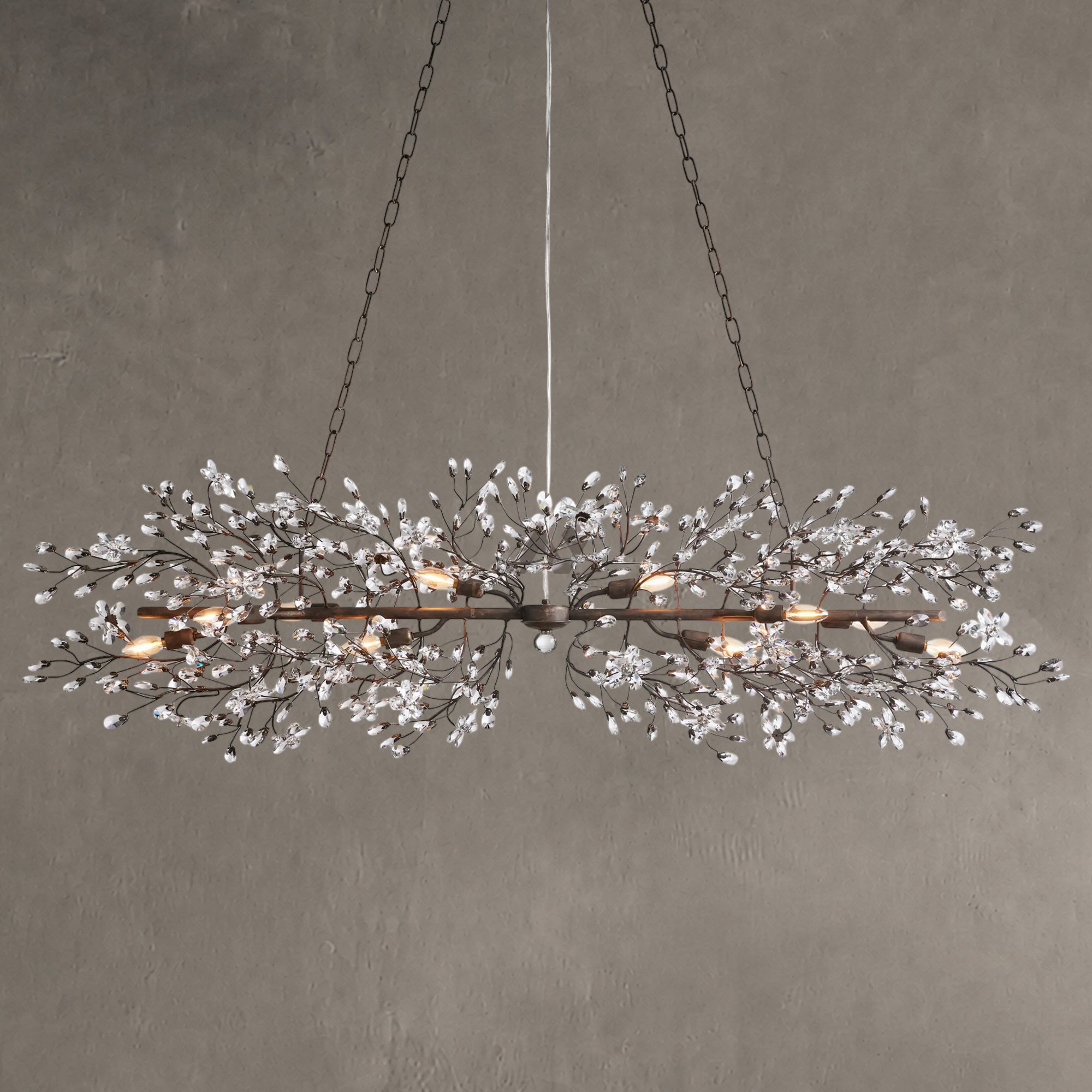 Fiore Linear Chandelier 43"51"68"