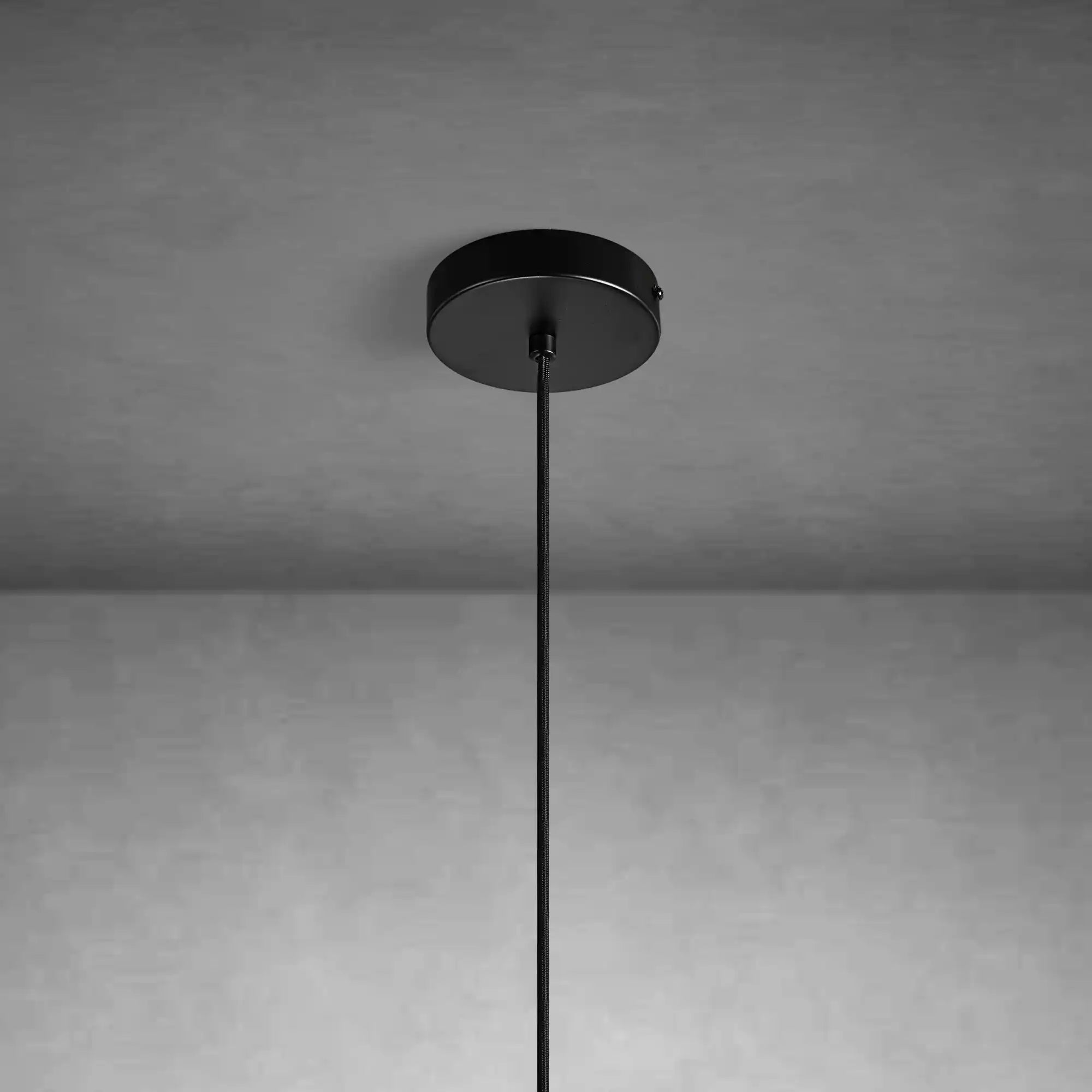 Spherical marble single pendant light