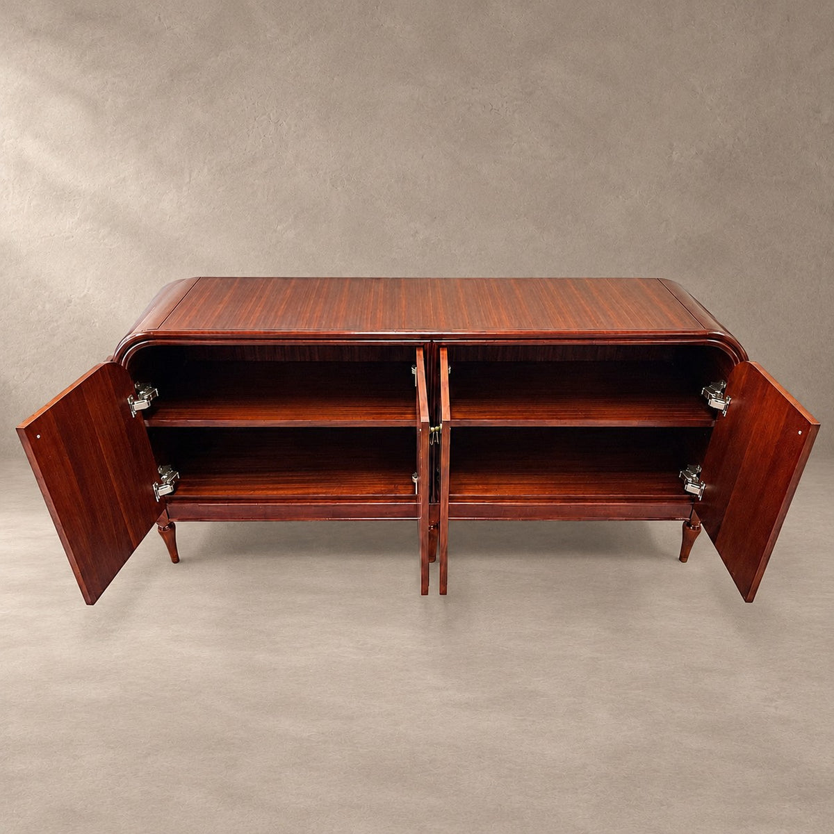 Vintage Mahogany Wood Storage Sideboard