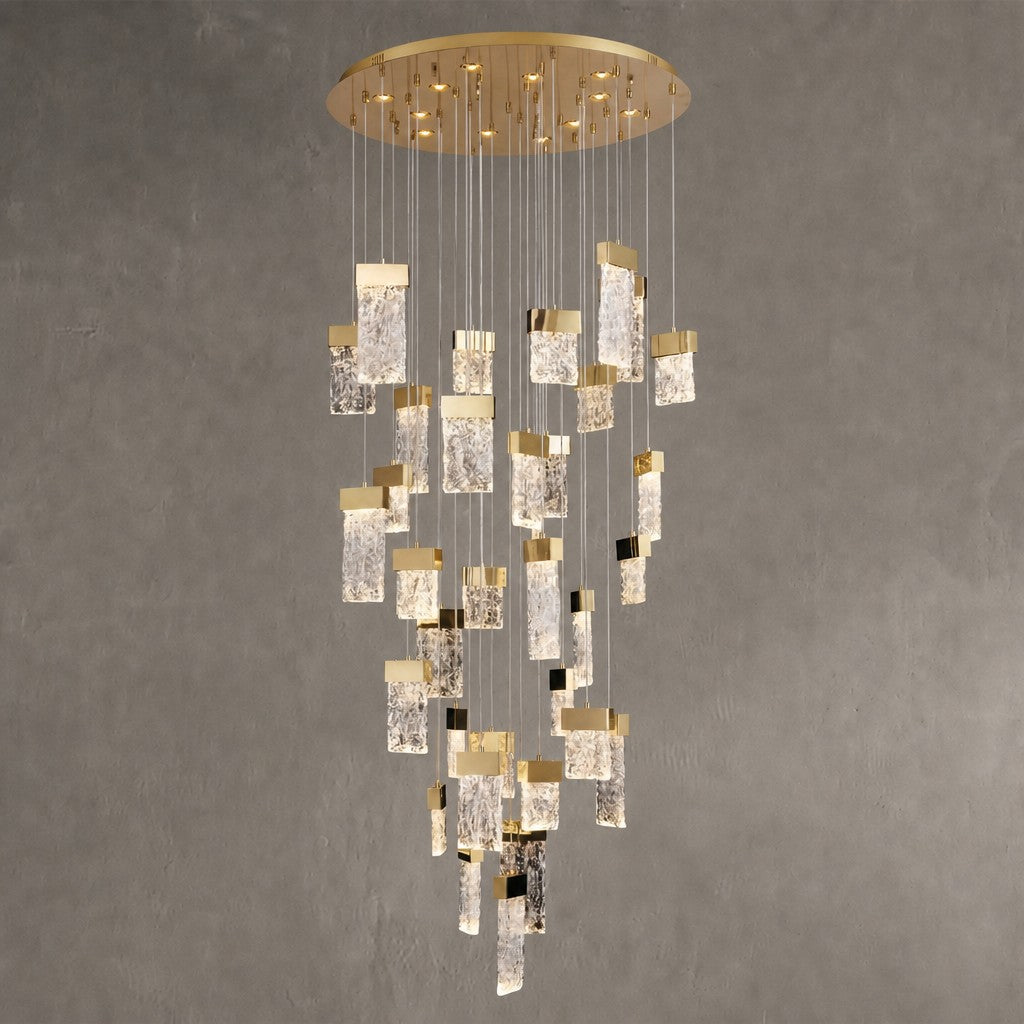 Knox Blown Glass Cascading Chandelier 31.5"