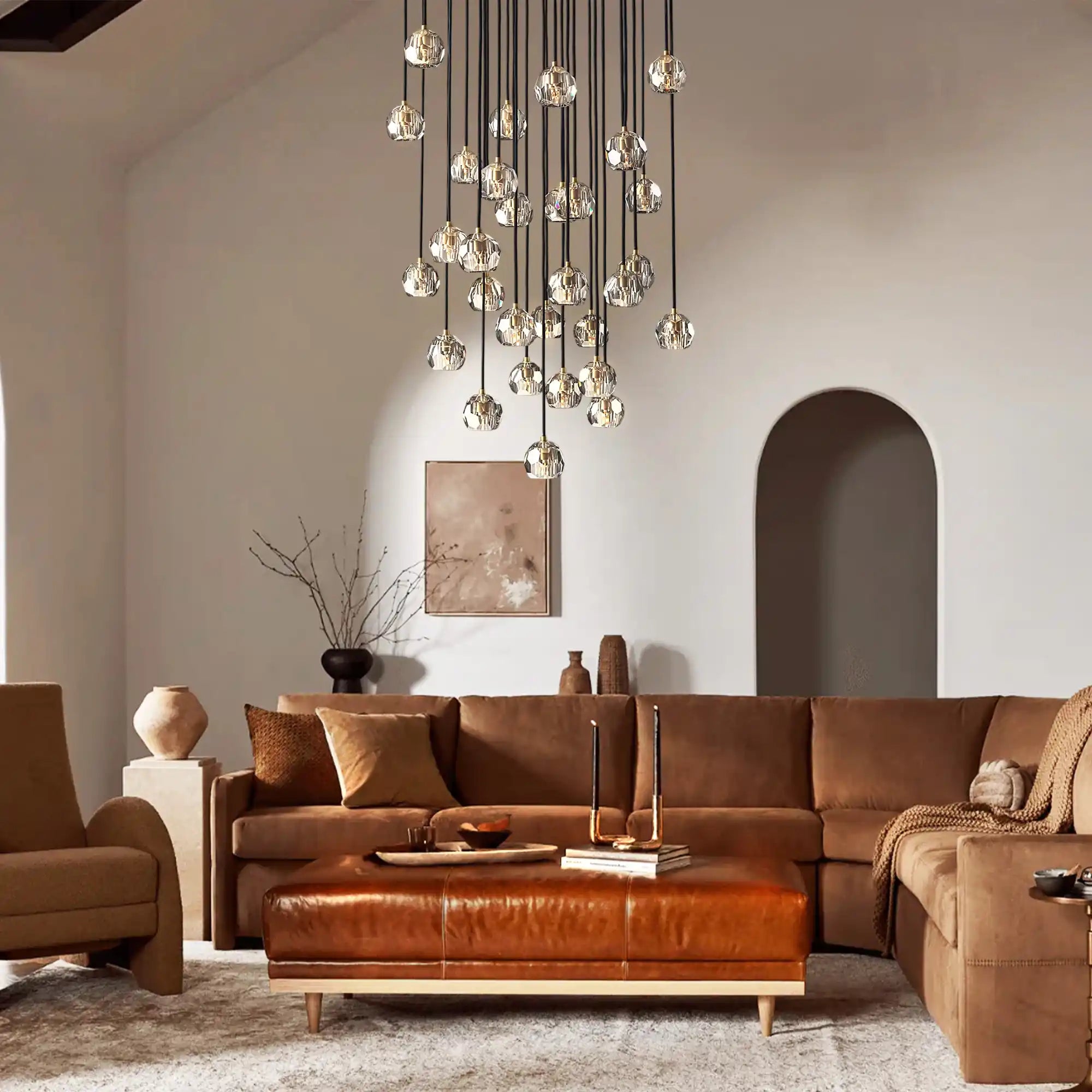 Bolura Crystal Ball Cluster Chandelier