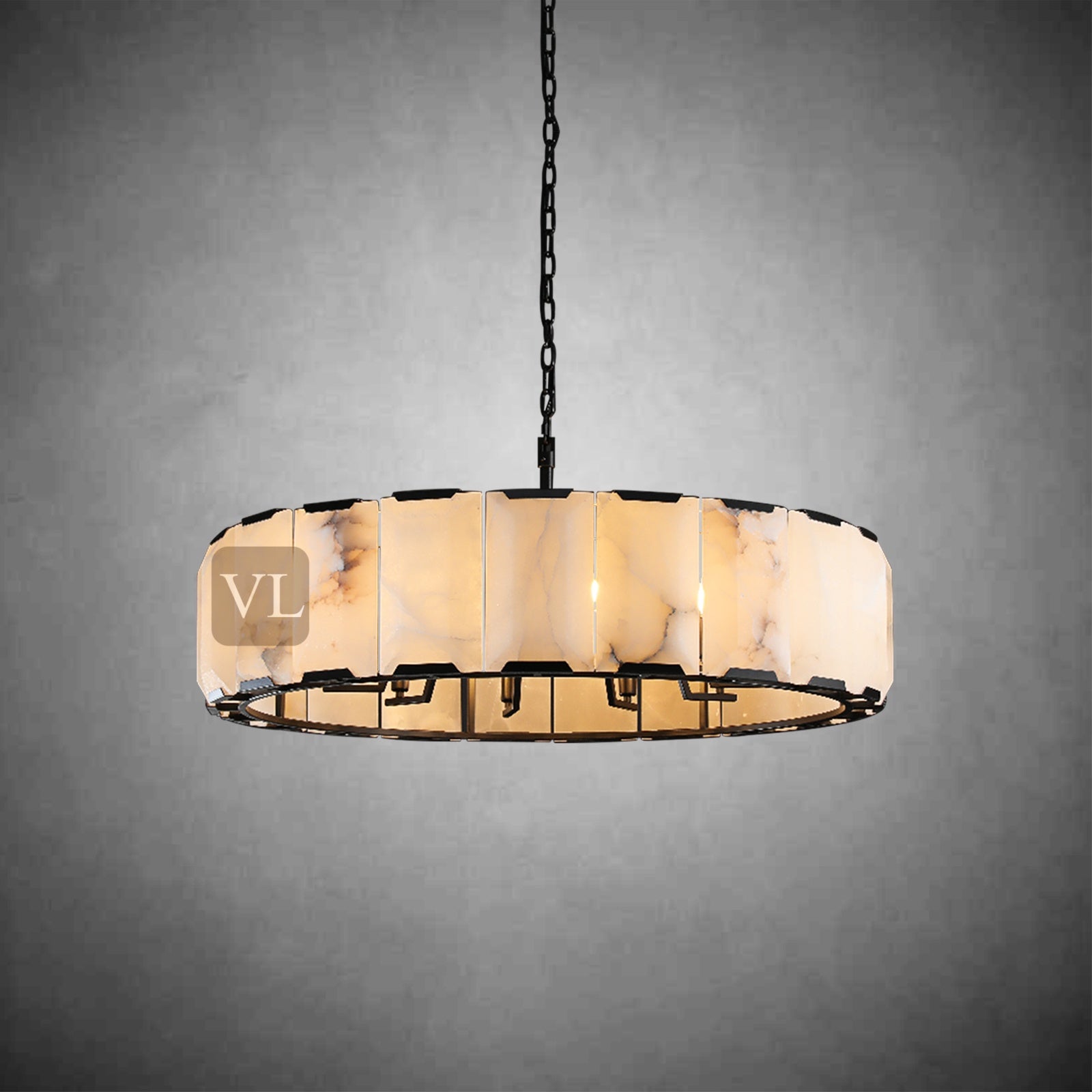 Hartley Calcite Round Chandelier 19"/31"/43"/60"