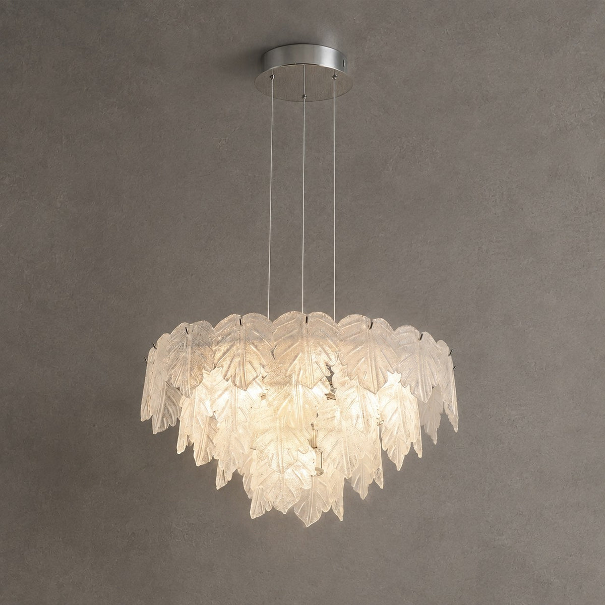 Keira Modern Chrome Chandelier 24" D