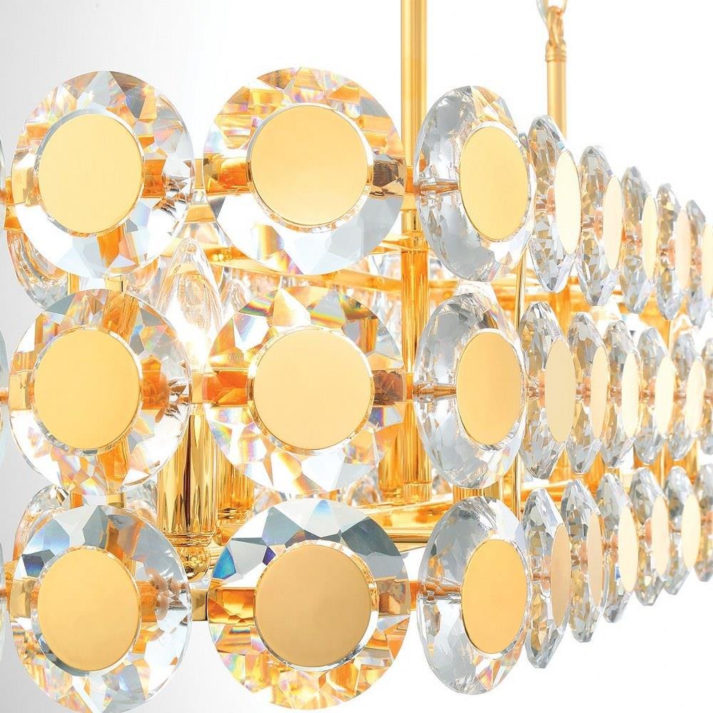 Perrene - 8 Light Rectangular Chandelier In Modern And Contemporary Style16 "