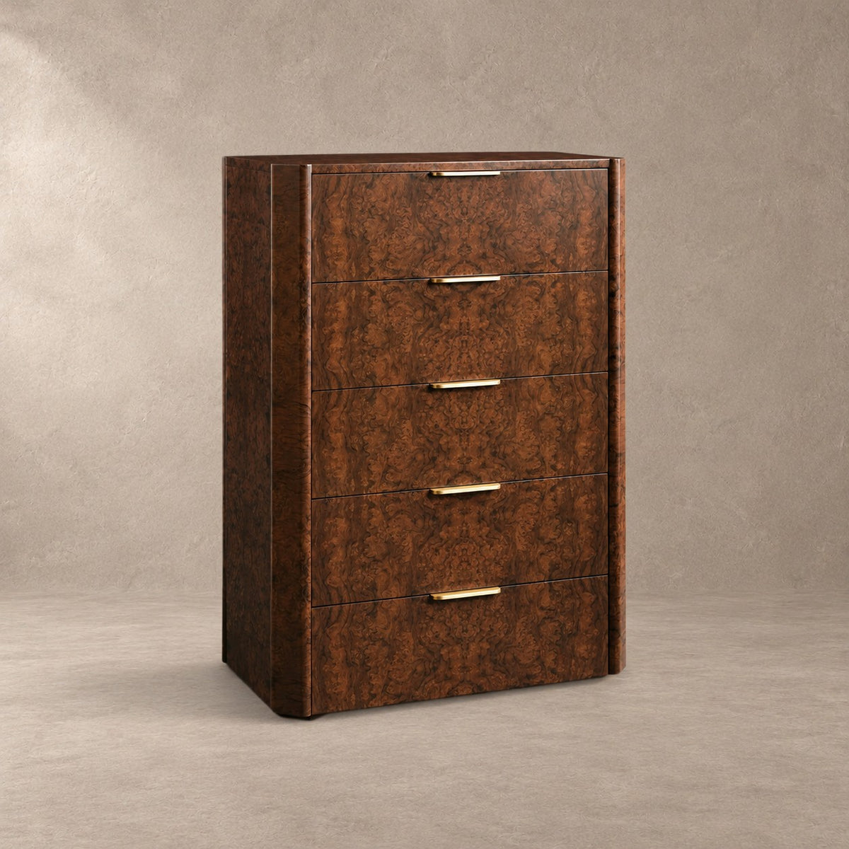 Warm Textured Wood Bedroom Chest
