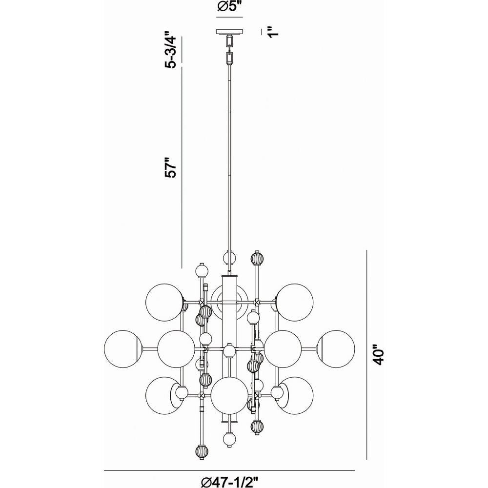 Traiton - 12 Light 3-Tier Chandelier-40 Inches Tall and 48 Inches Wide