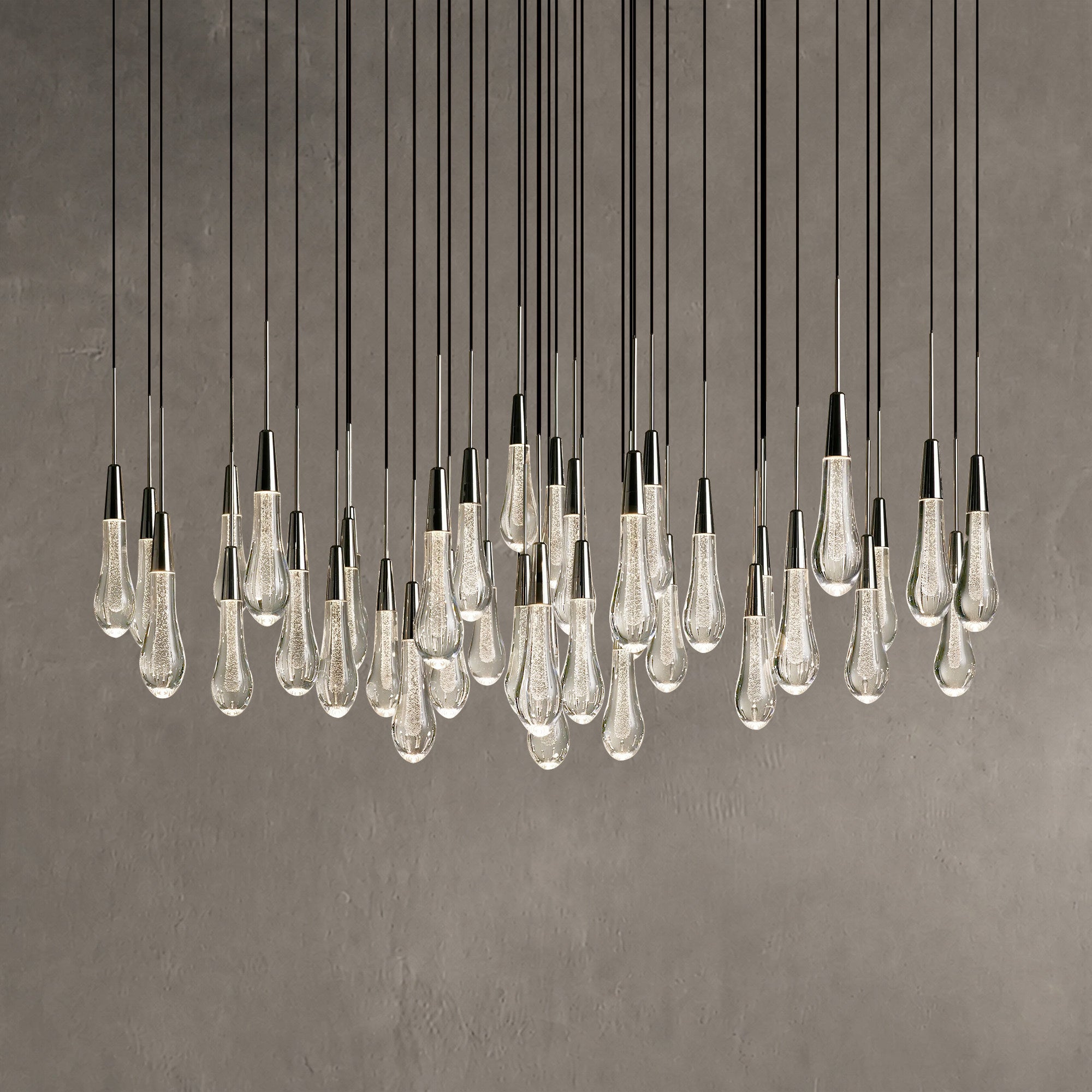 Soltaire Round Chandelier 17" 24" 36“ 58“