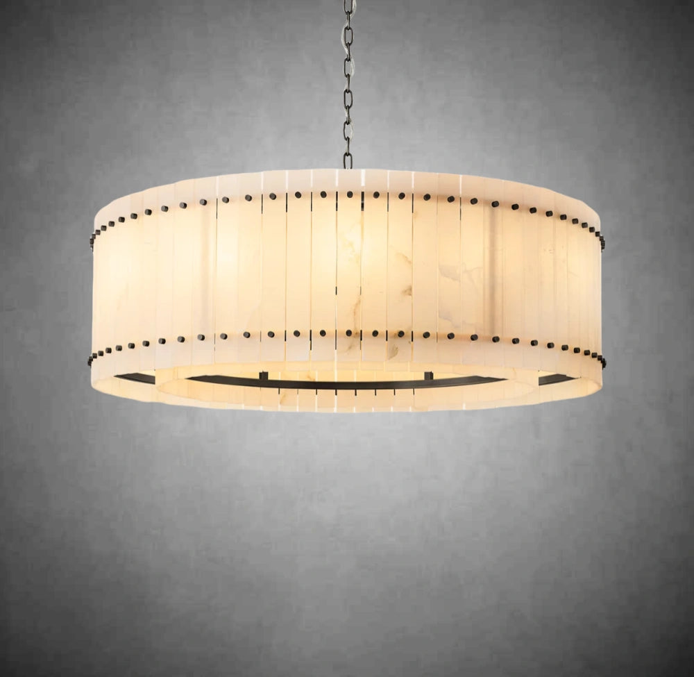 Marino Alabaster Round Chandelier