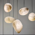 Modern Luxury Alabaster Natural Stone Pendant, Creative Pendant Light