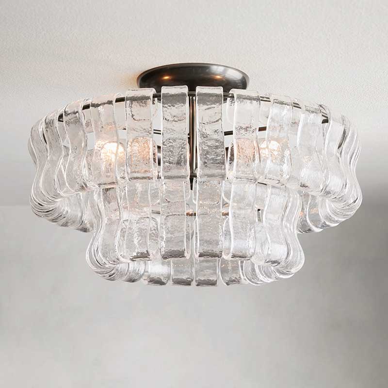 Ghiaccio Flushmount Chandelier