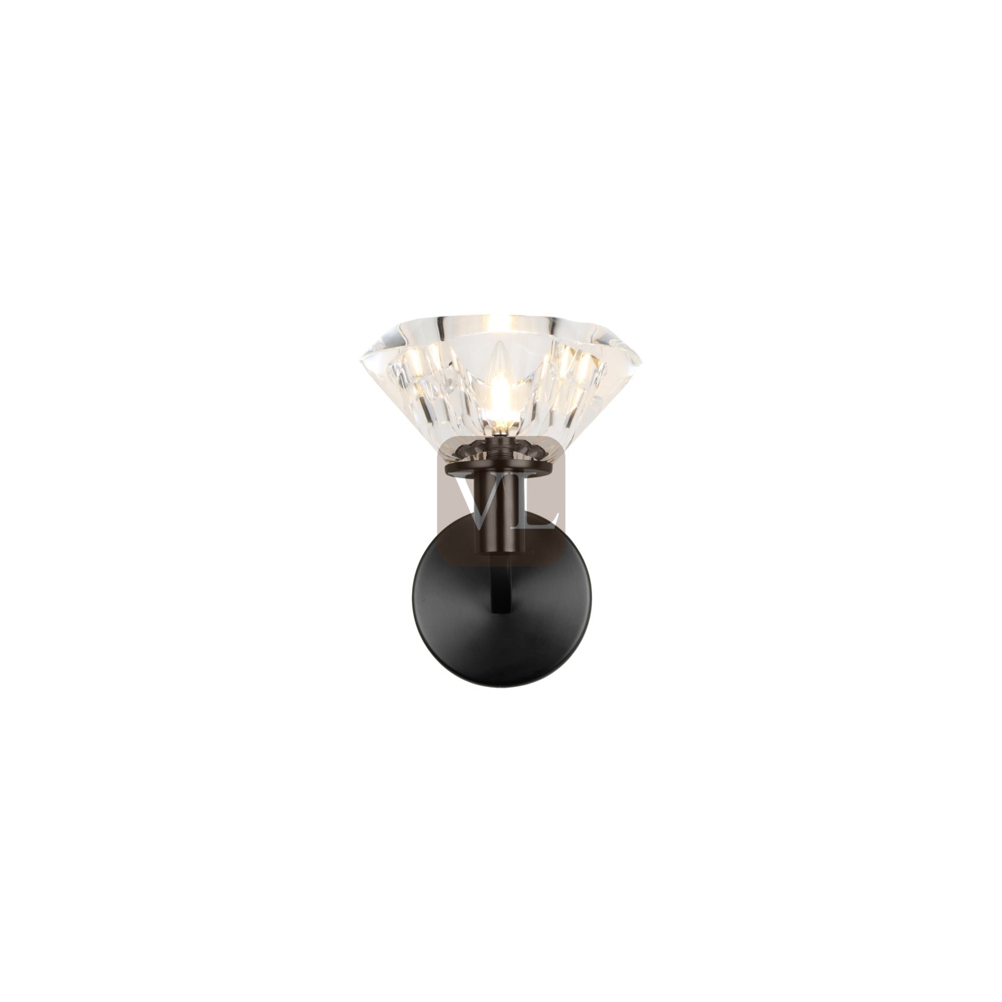 K9 Crystal Cup Wall Sconce