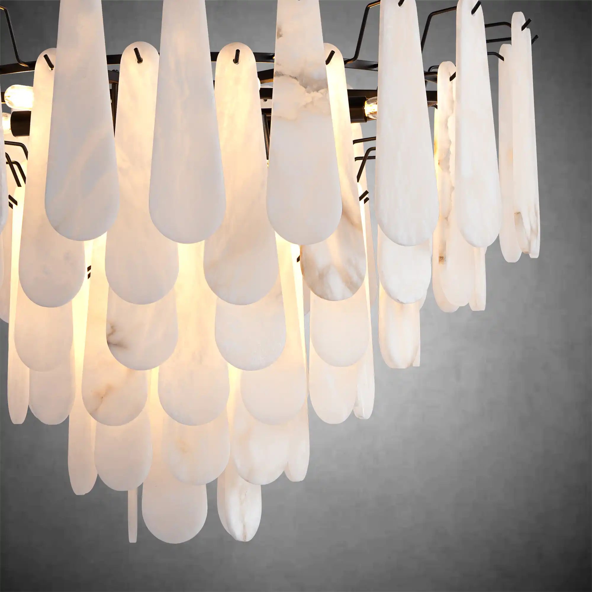 Modern Marble Round Chandelier