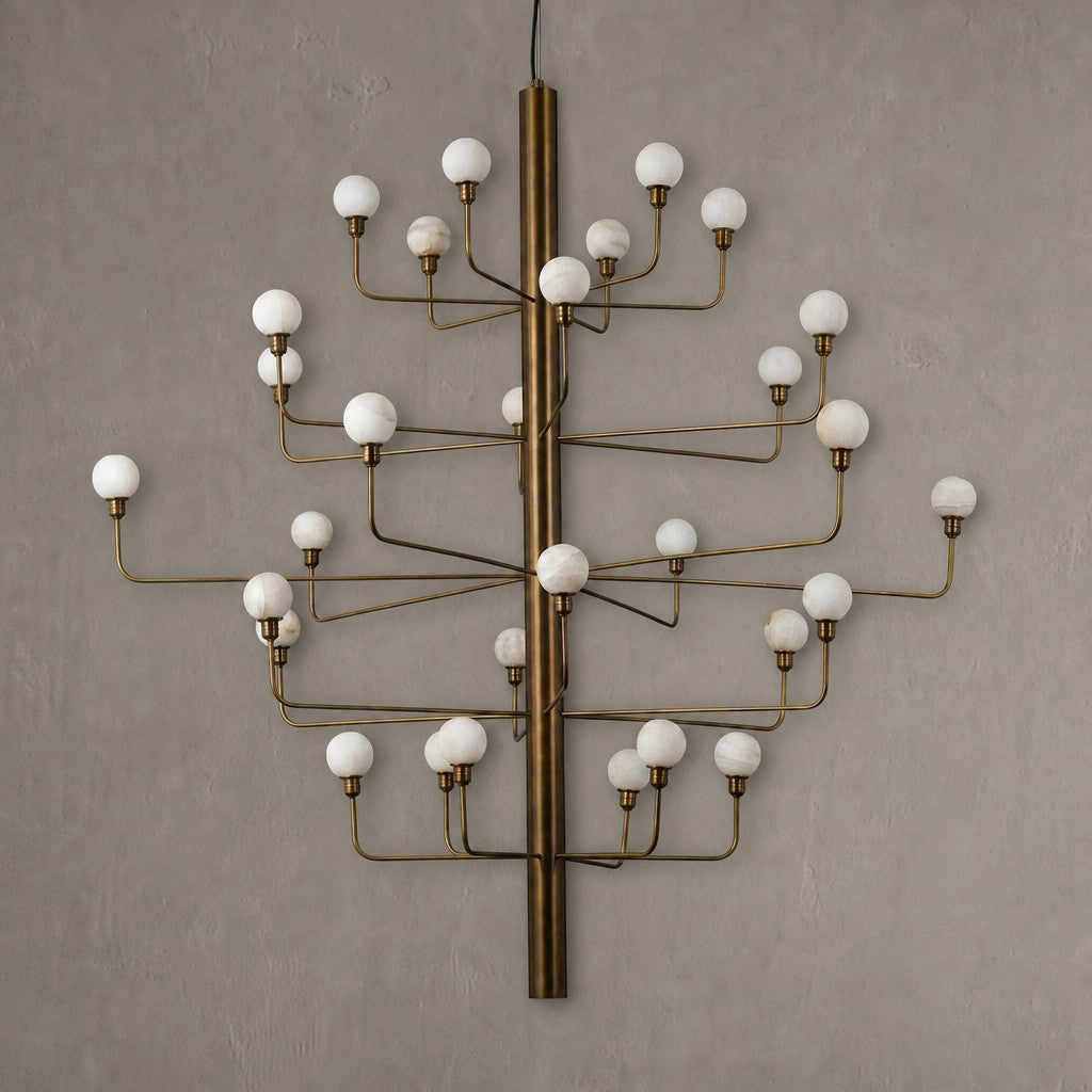 Ramo Alabaster Foyer Large Chandelier