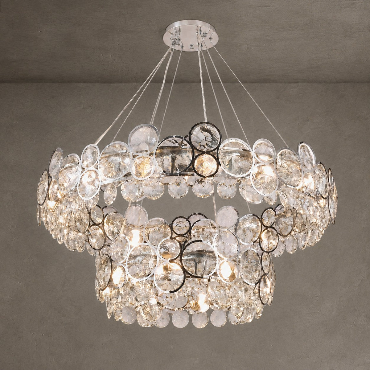 Velo Crystal Crown Chandelier